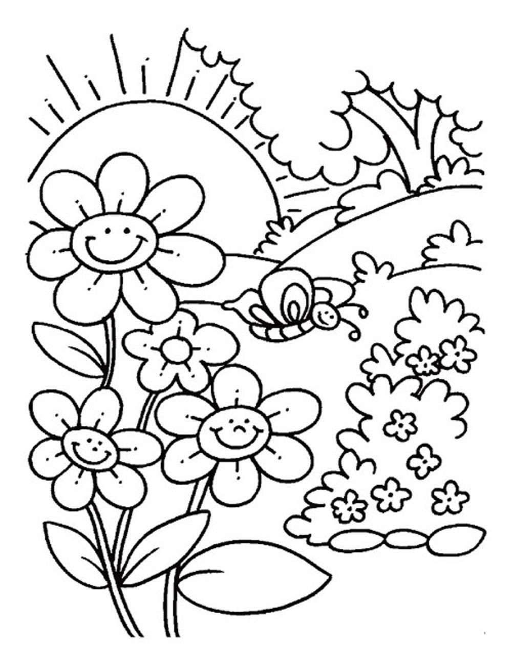 14 Free Flower Garden Coloring Pages Info