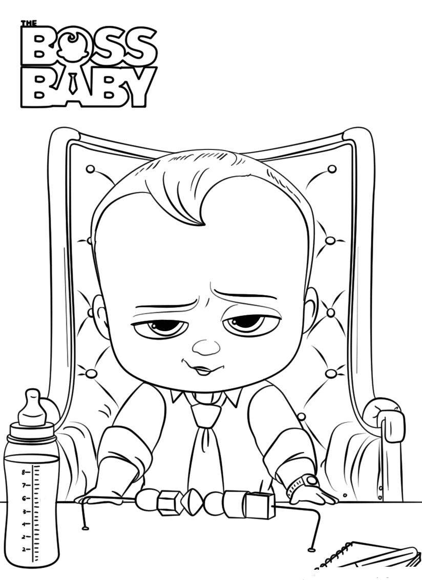 15 Free Printable The Boss Baby Coloring Pages