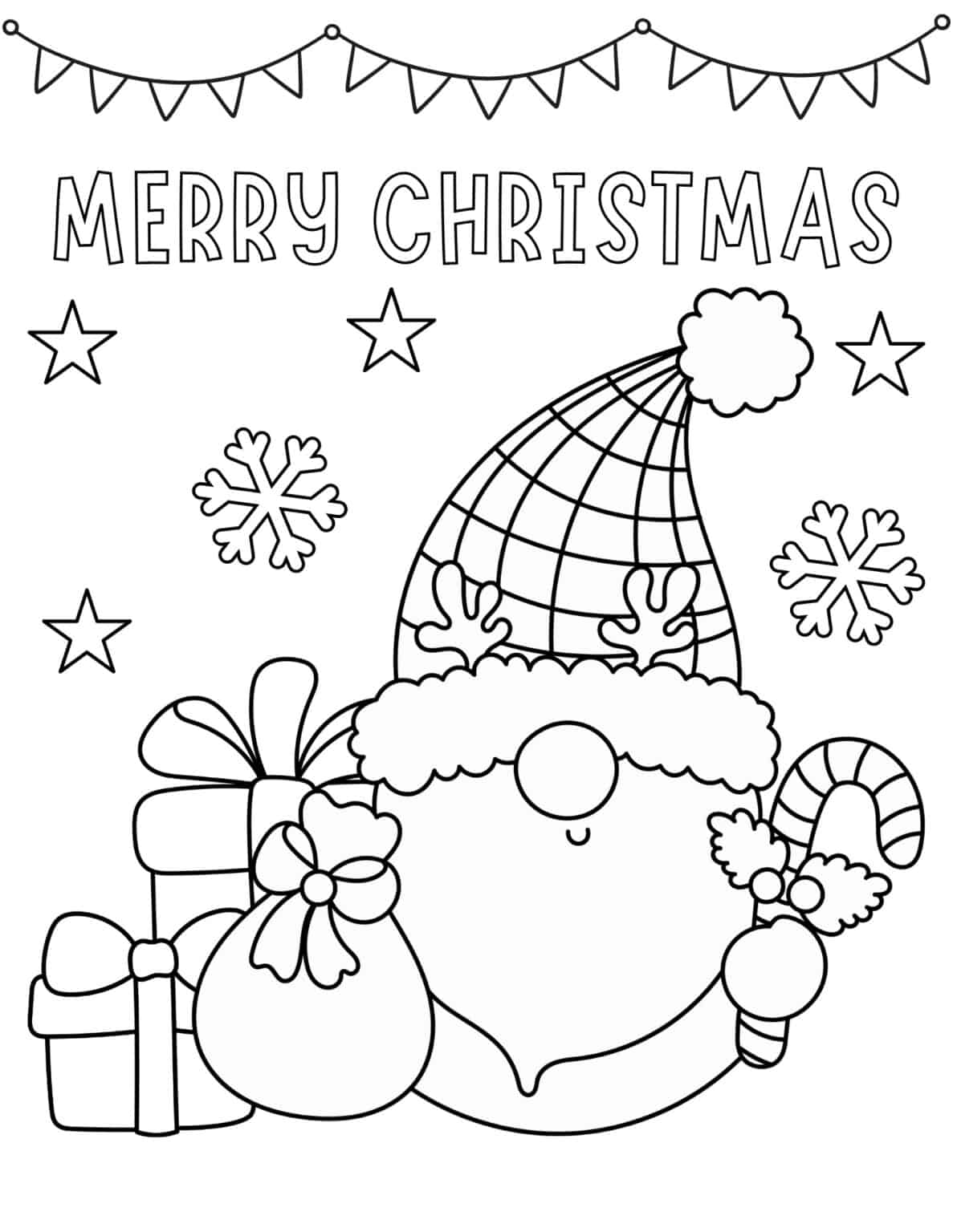 Images Of Coloring Pages Christmas