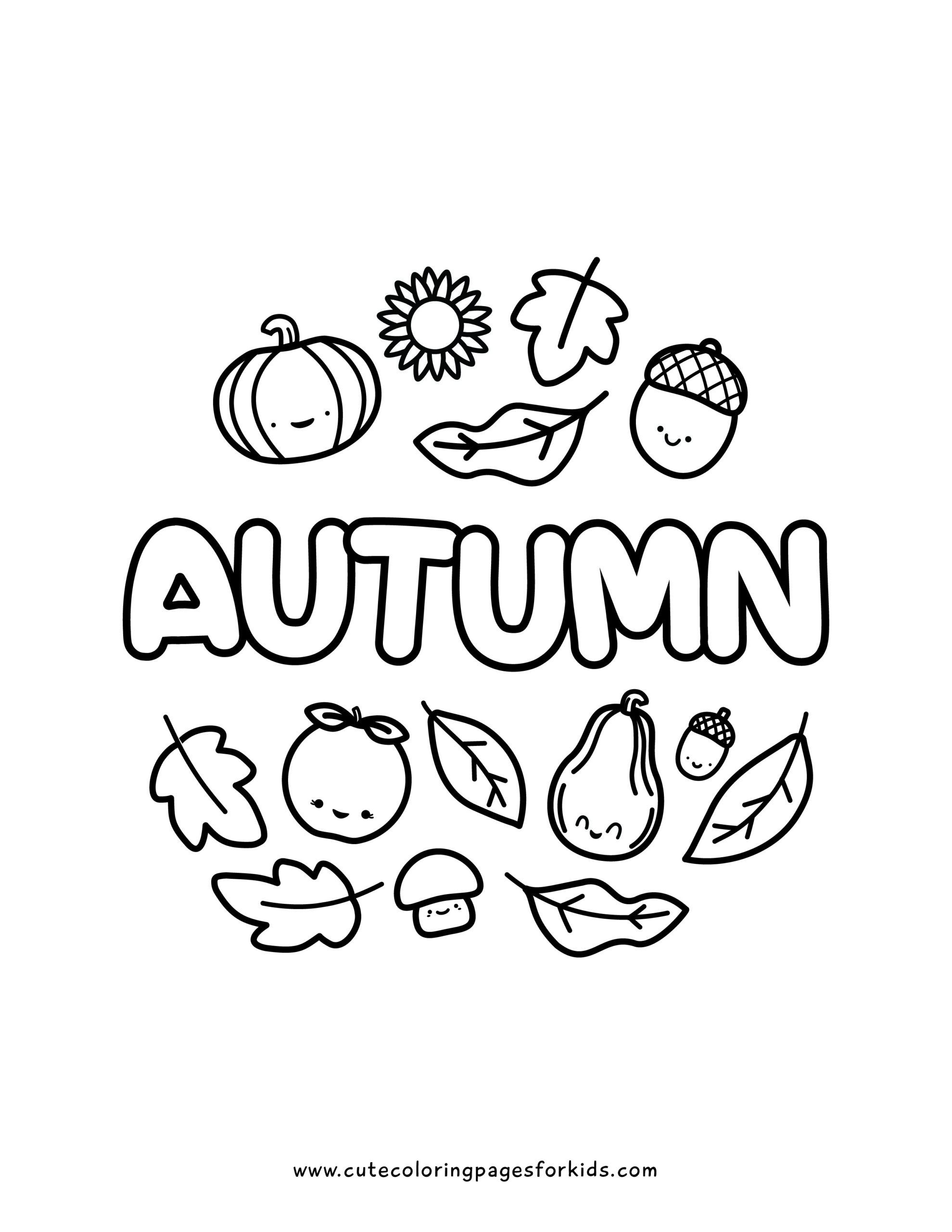 16 Fall Coloring Pages Free Printable PDF Downloads Cute Coloring Pages For Kids