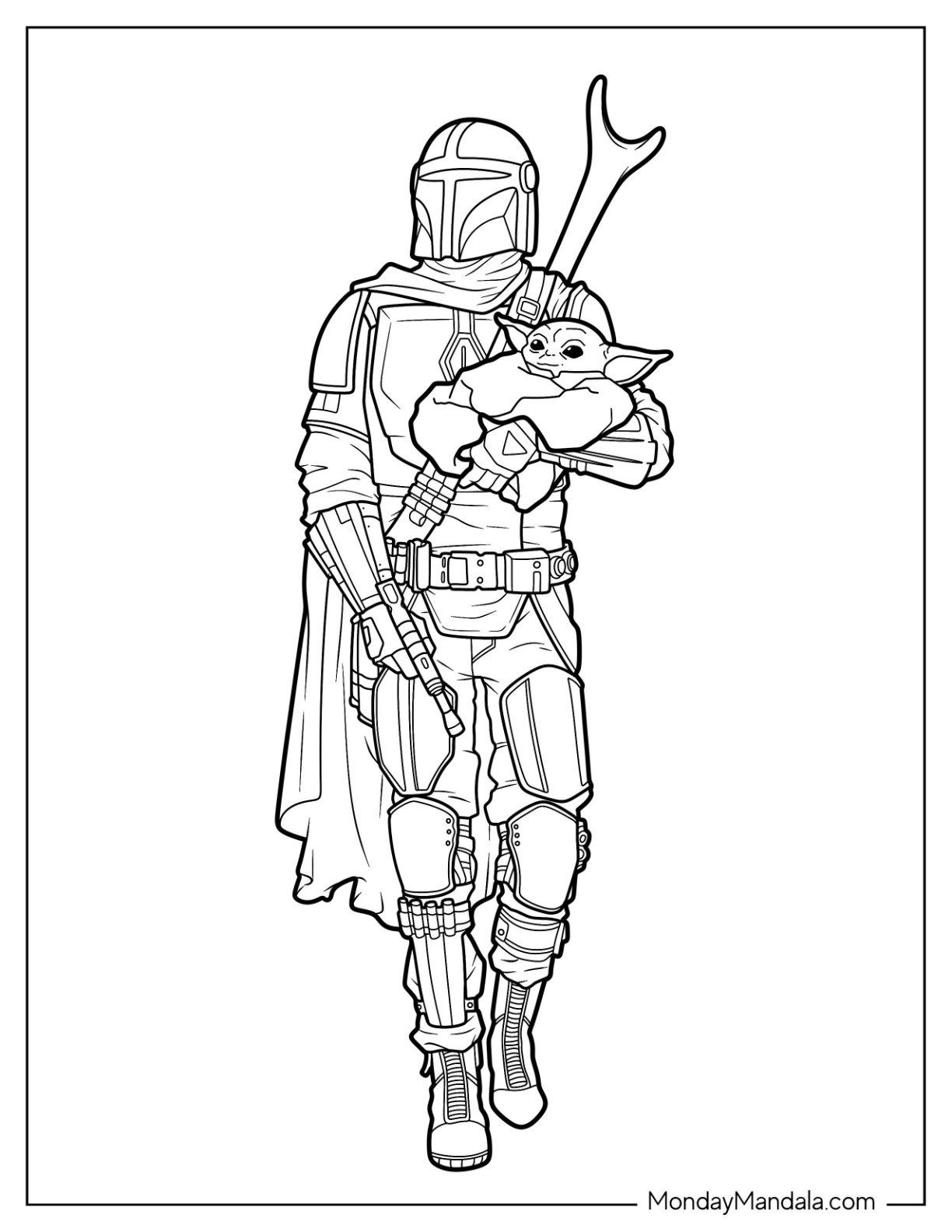 17 Mandalorian Coloring Pages Free PDF Printables