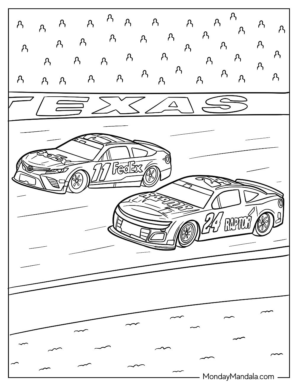 18 NASCAR Coloring Pages Free PDF Printables