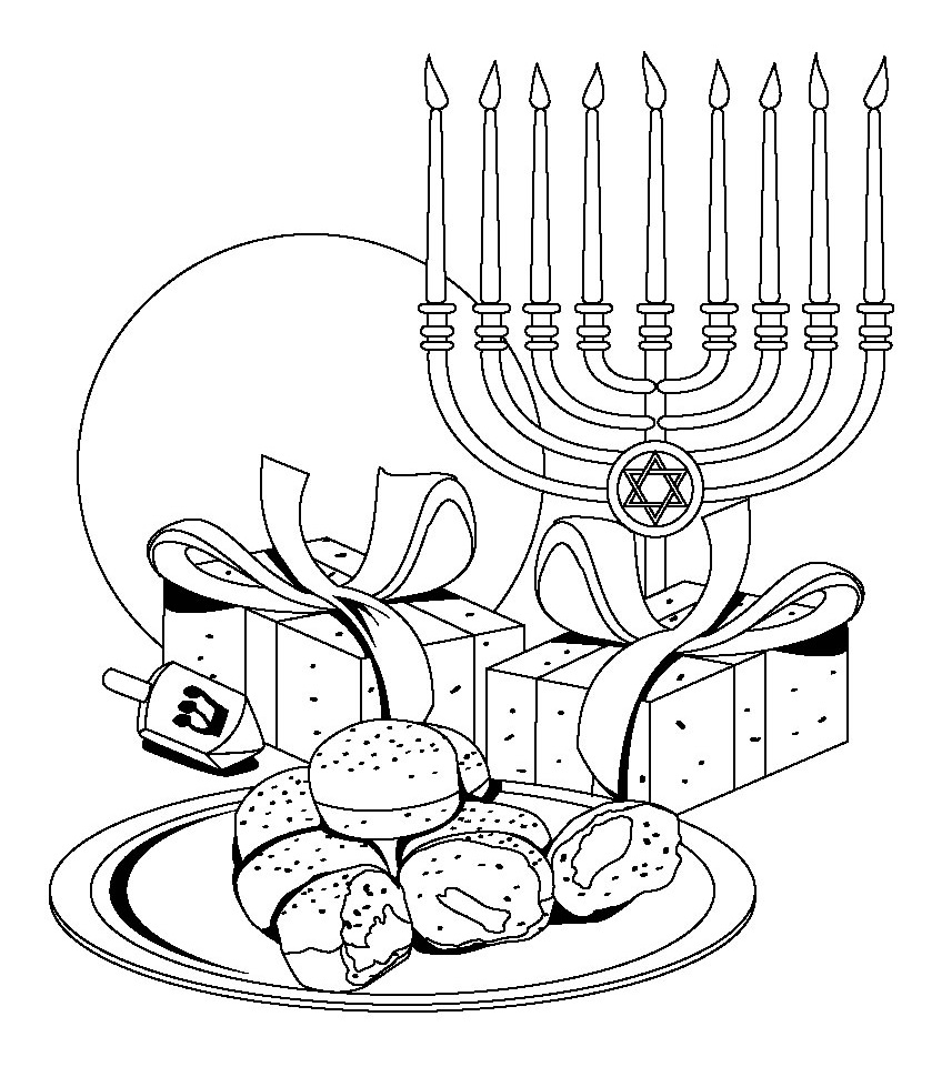 18 Printable Hanukkah Coloring Pages Holiday Vault
