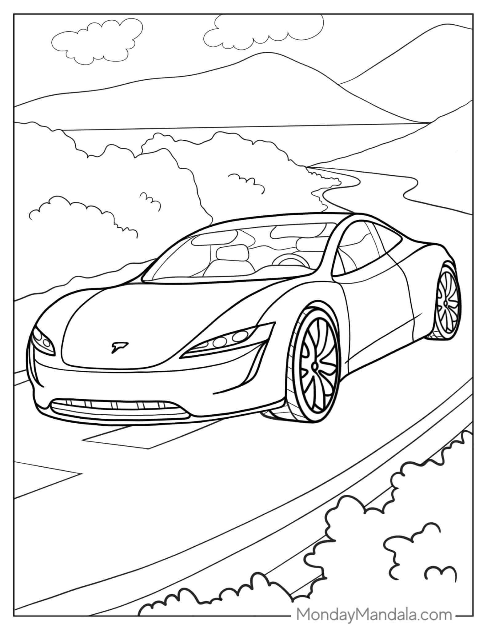 18 Tesla Coloring Pages Free PDF Printables