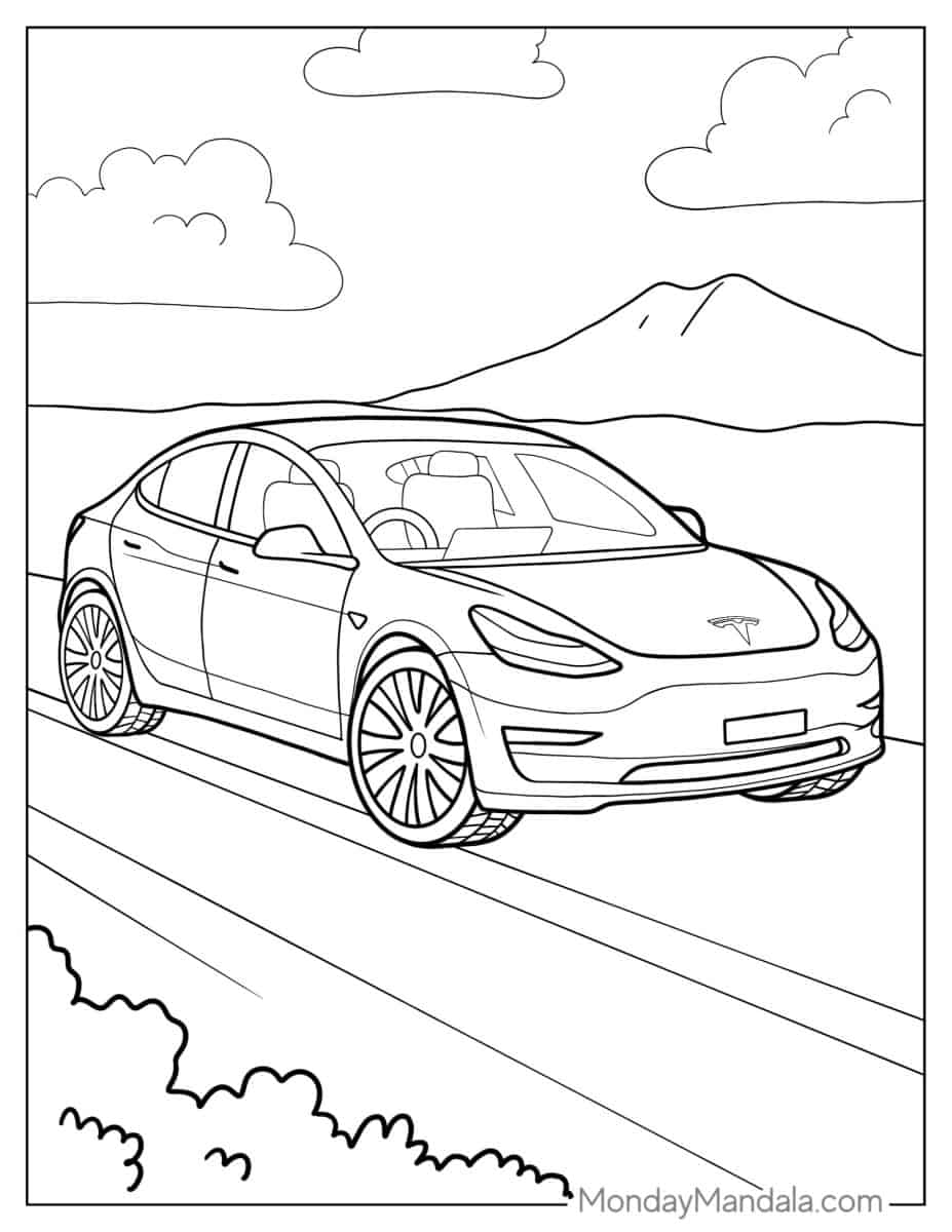 18 Tesla Coloring Pages Free PDF Printables