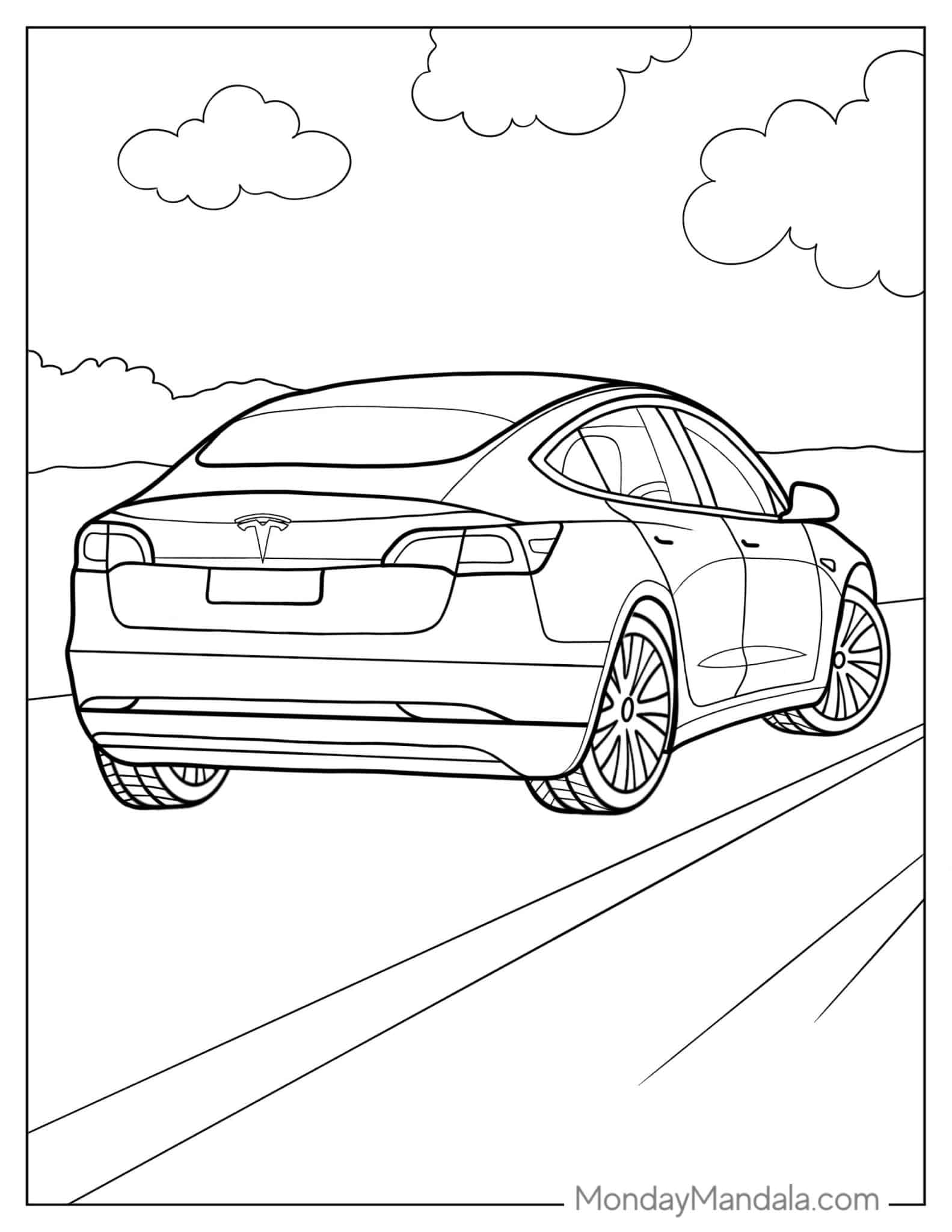 18 Tesla Coloring Pages Free PDF Printables