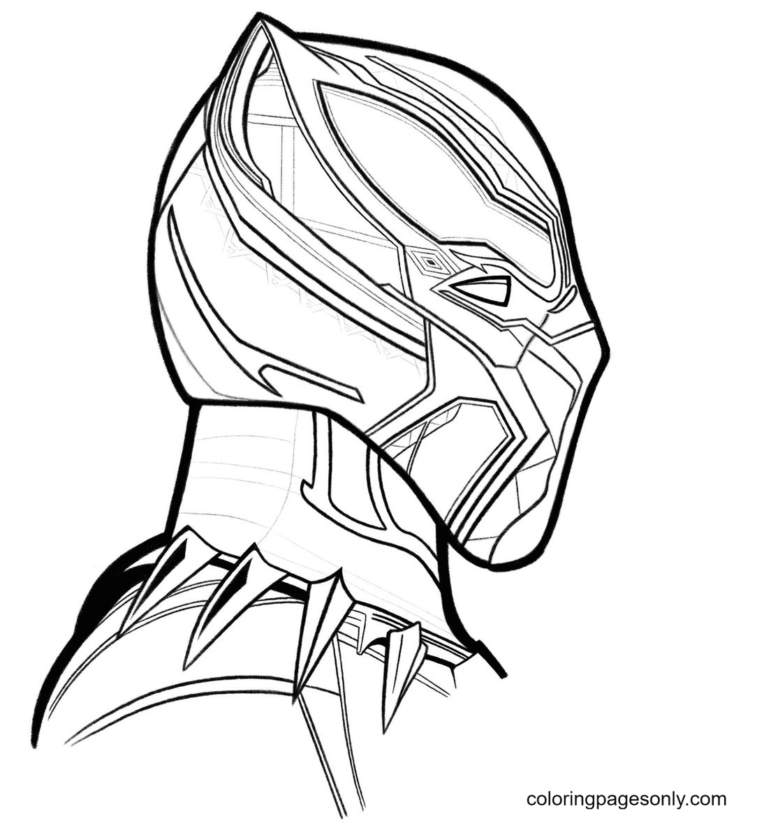 Black Panther Coloring Page