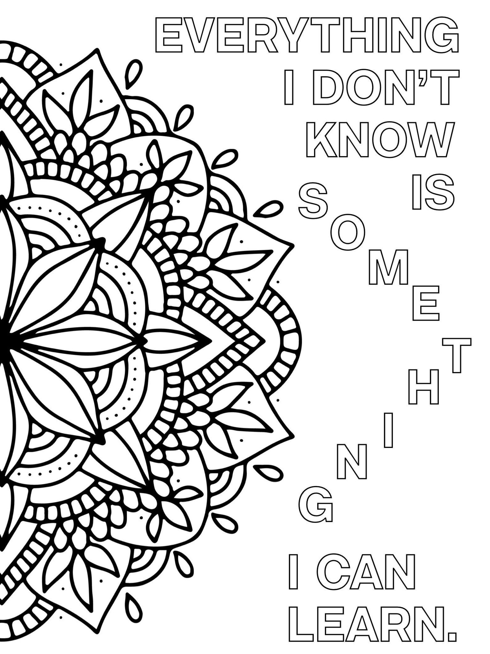 19 Positive Attitude Coloring Pages Printable Coloring Pages