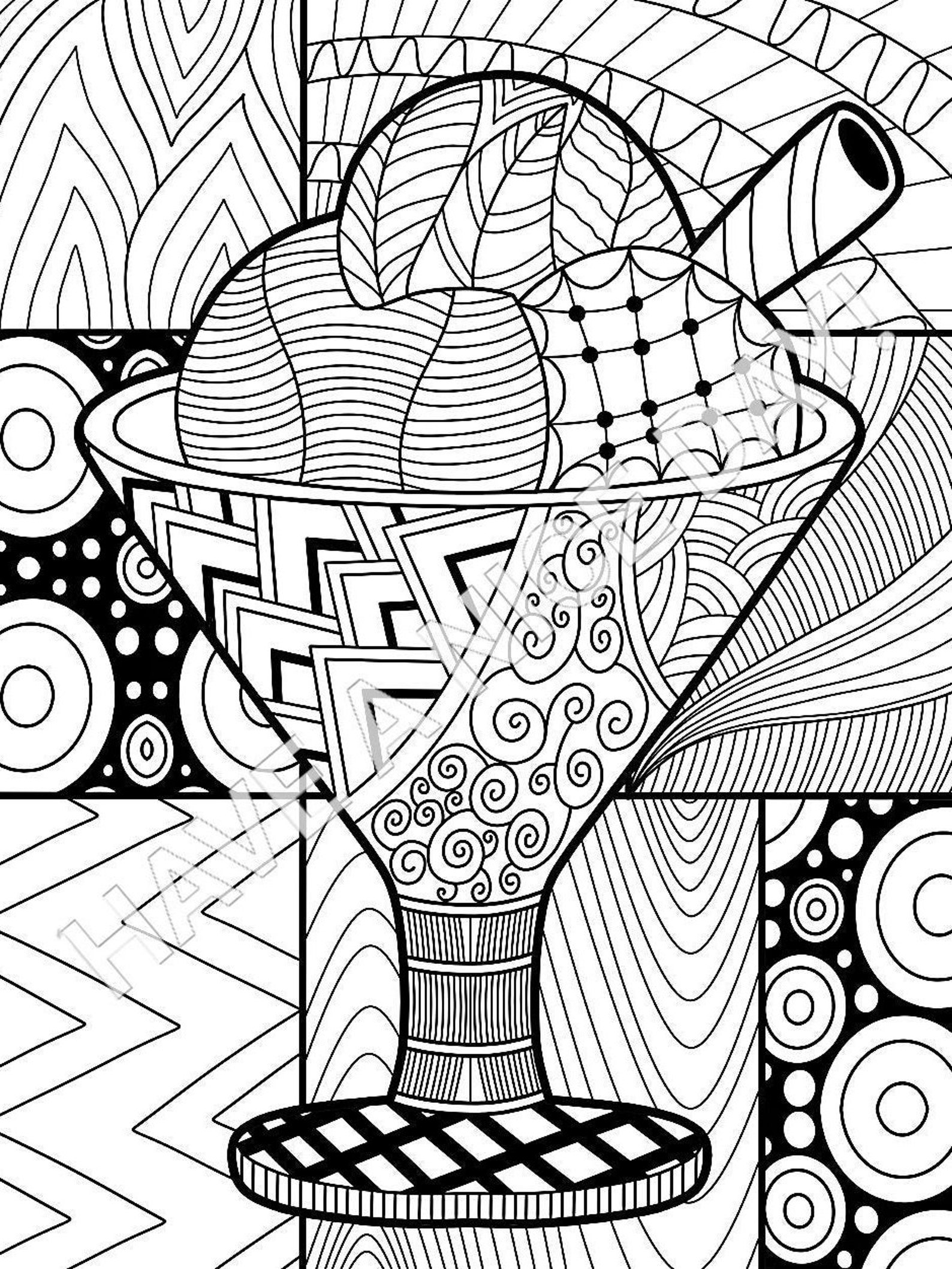 20 Beautiful Digital Coloring Pages Etsy