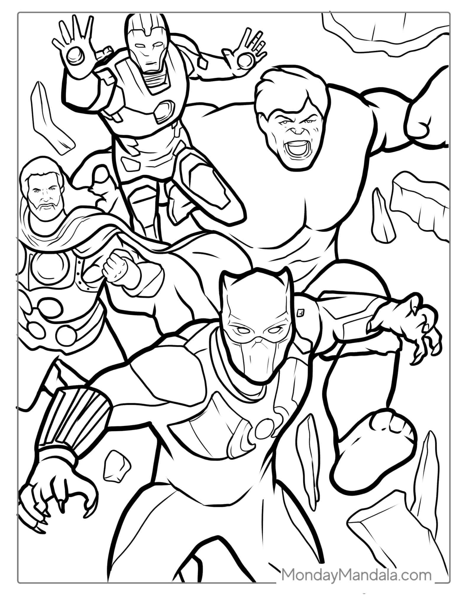 20 Black Panther Coloring Pages Free PDF Printables