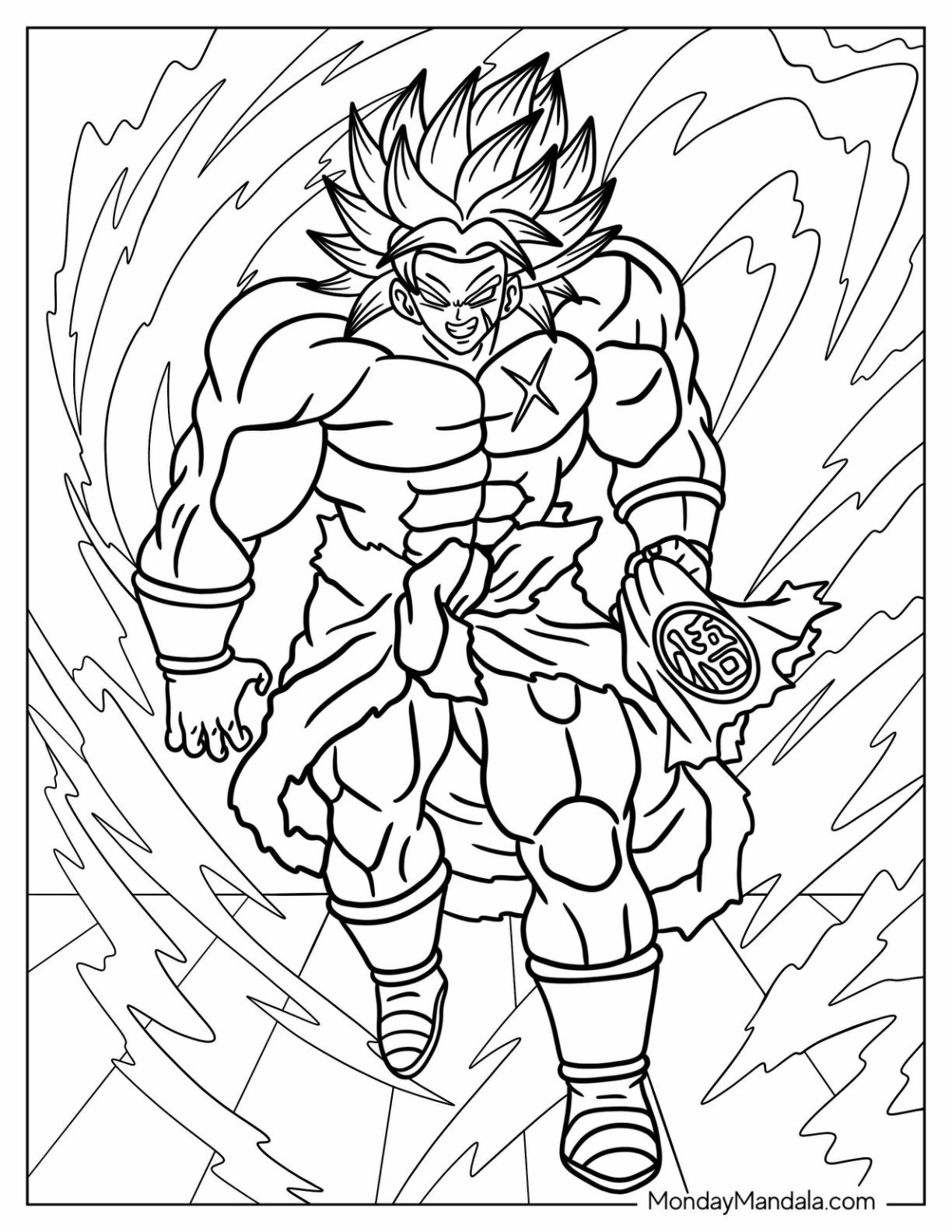 20 Broly Coloring Pages Free PDF Printables