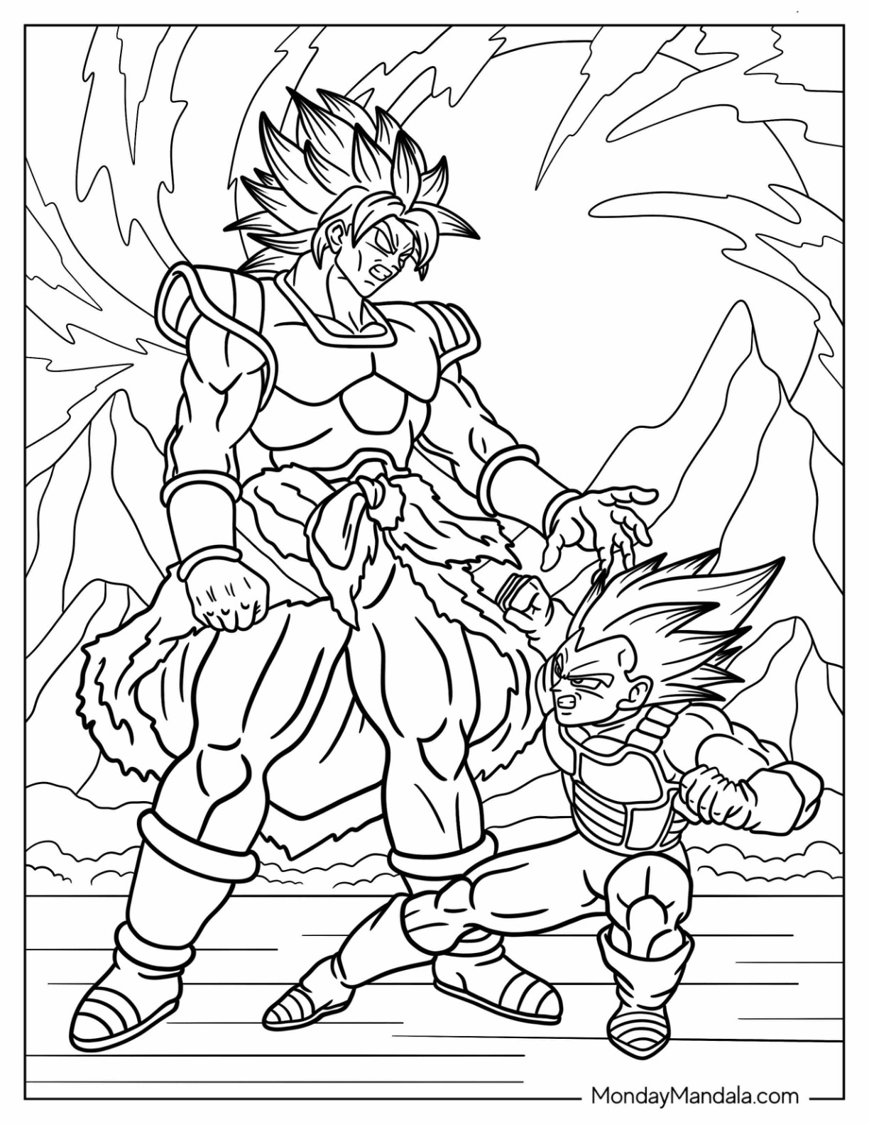 20 Broly Coloring Pages Free PDF Printables