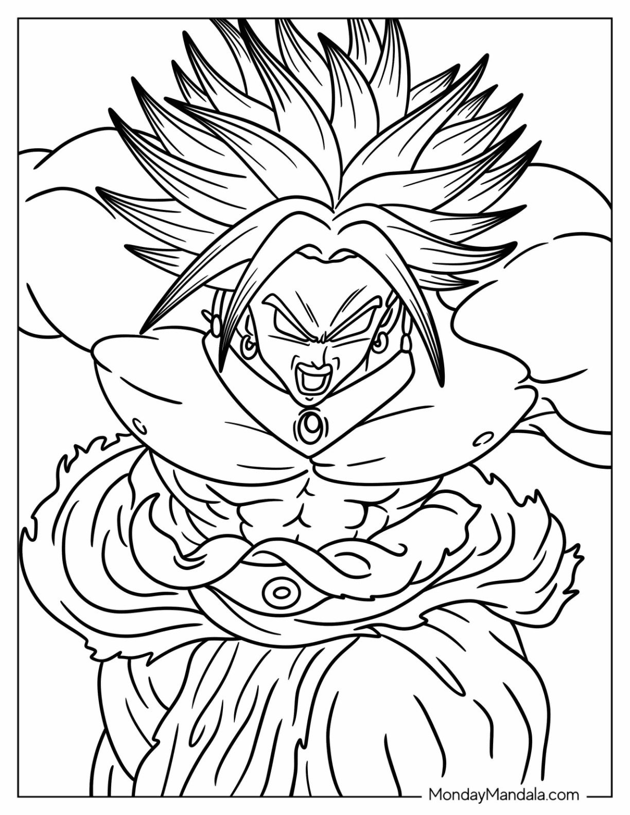 20 Broly Coloring Pages Free PDF Printables