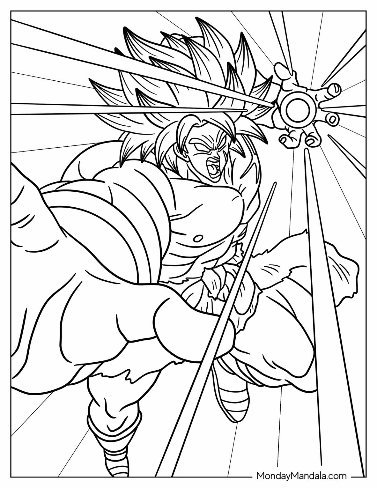 20 Broly Coloring Pages Free PDF Printables