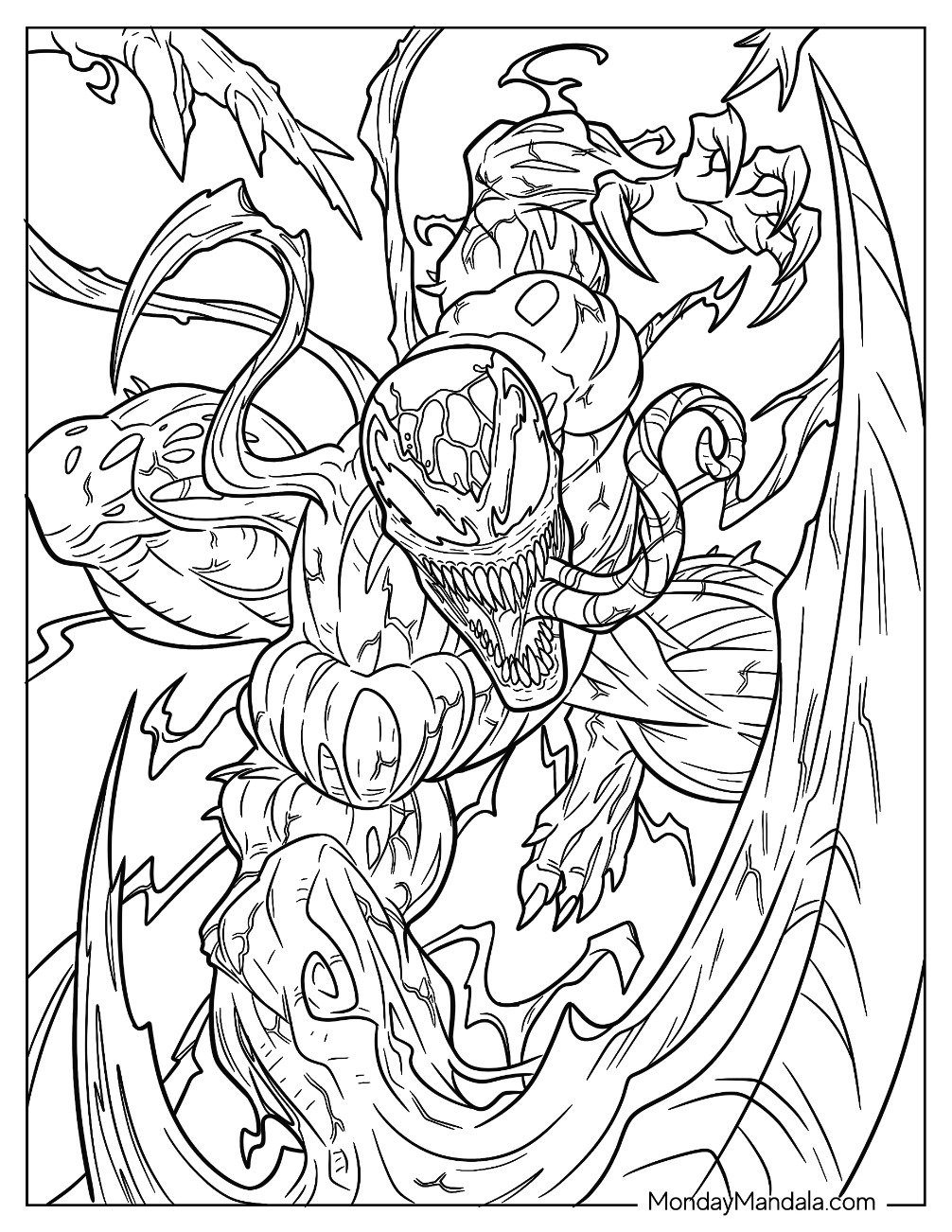 20 Carnage Coloring Pages Free PDF Printables