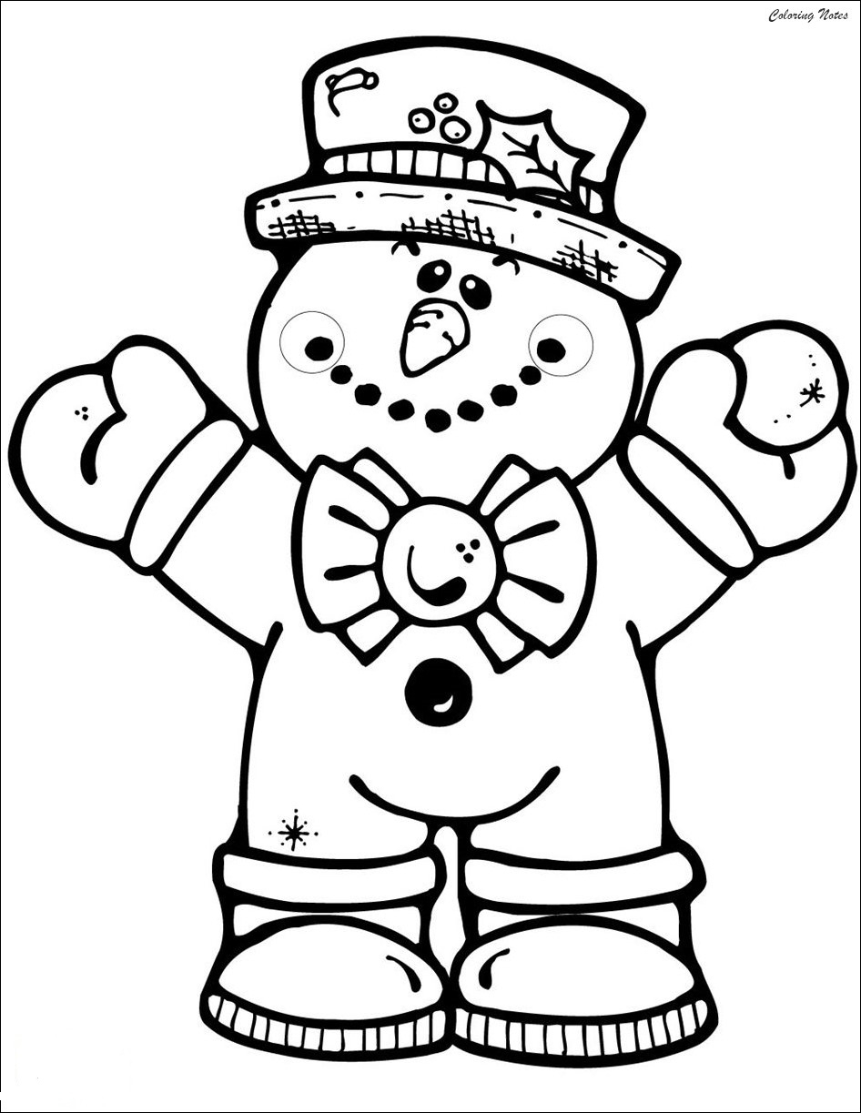 Cute Snowman Coloring Pages