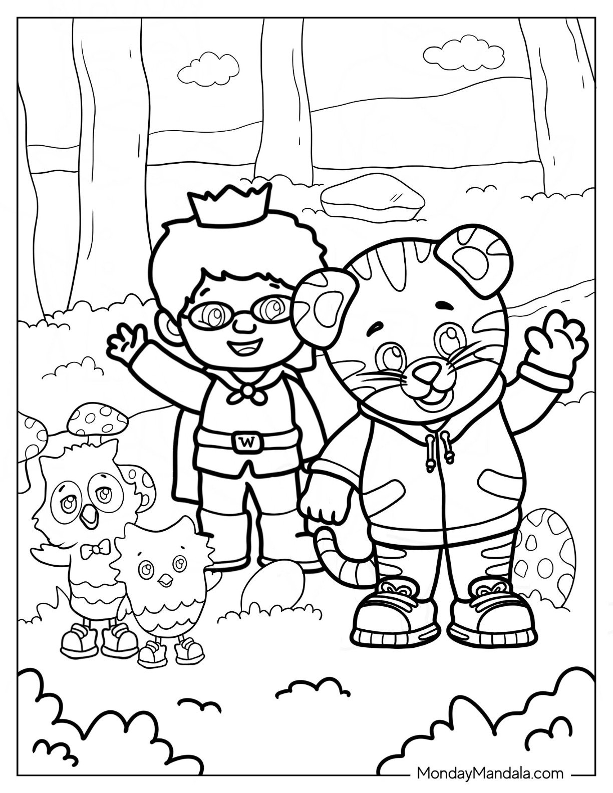 20 Daniel Tiger Coloring Pages Free PDF Printables