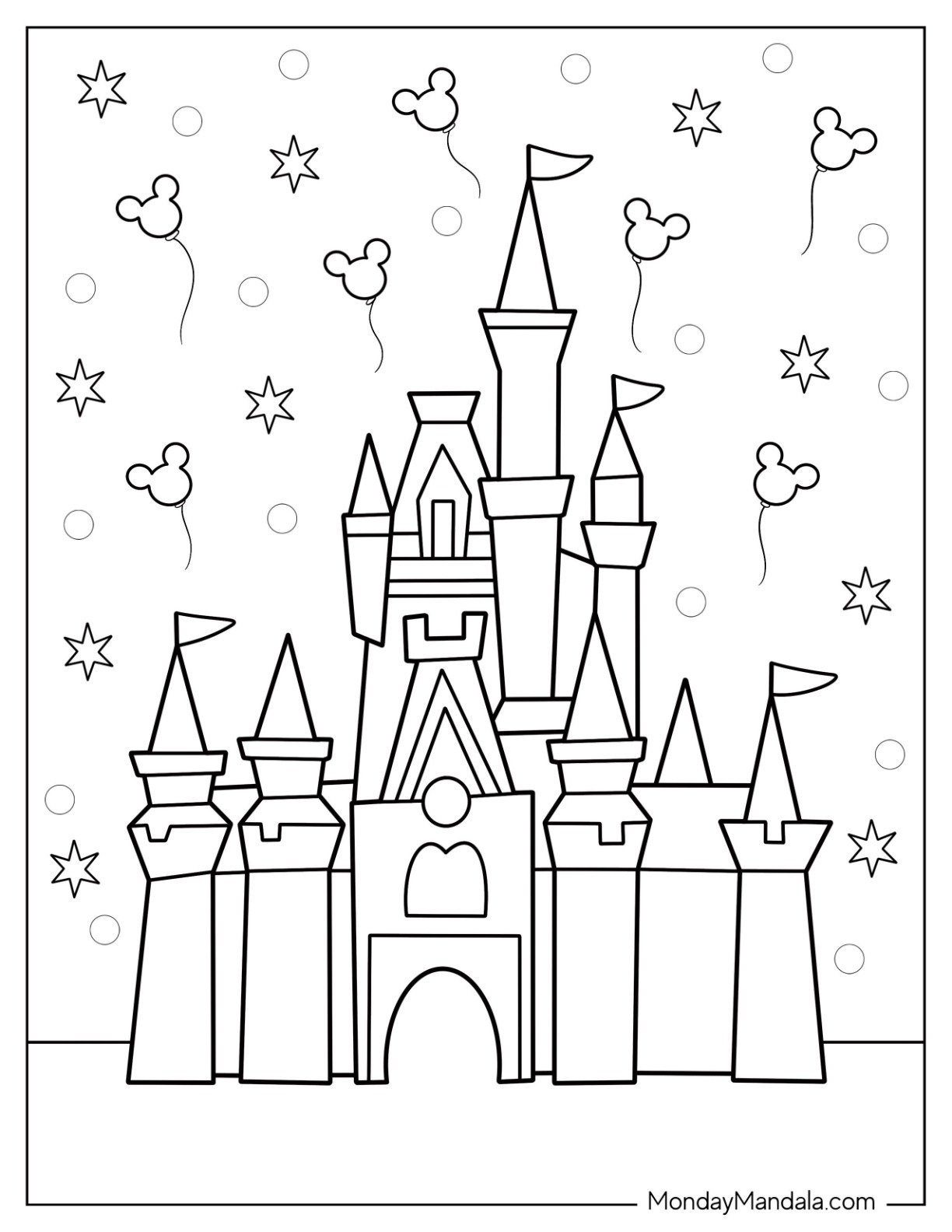 20 Disneyland Coloring Pages Free PDF Printables