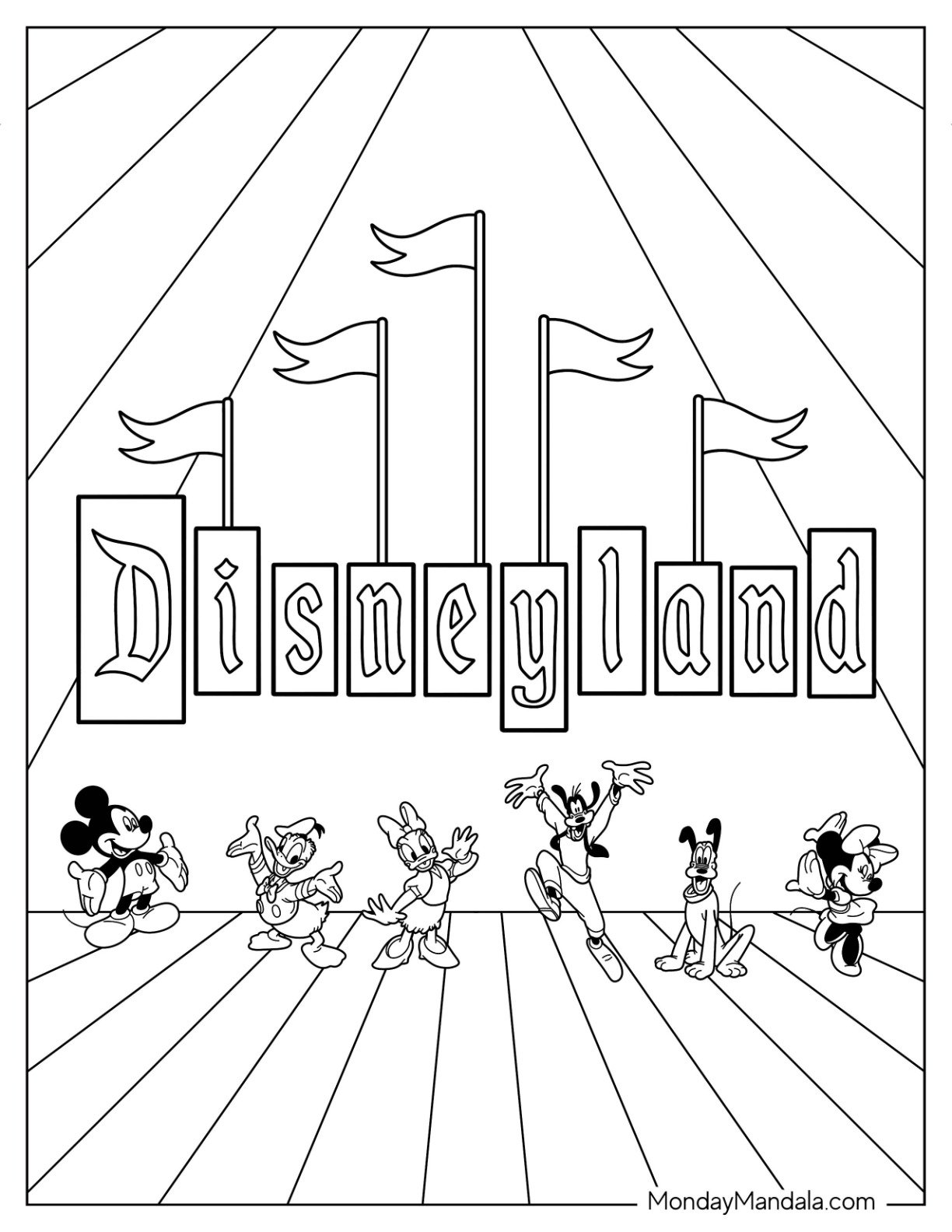 Disneyland Coloring Pages