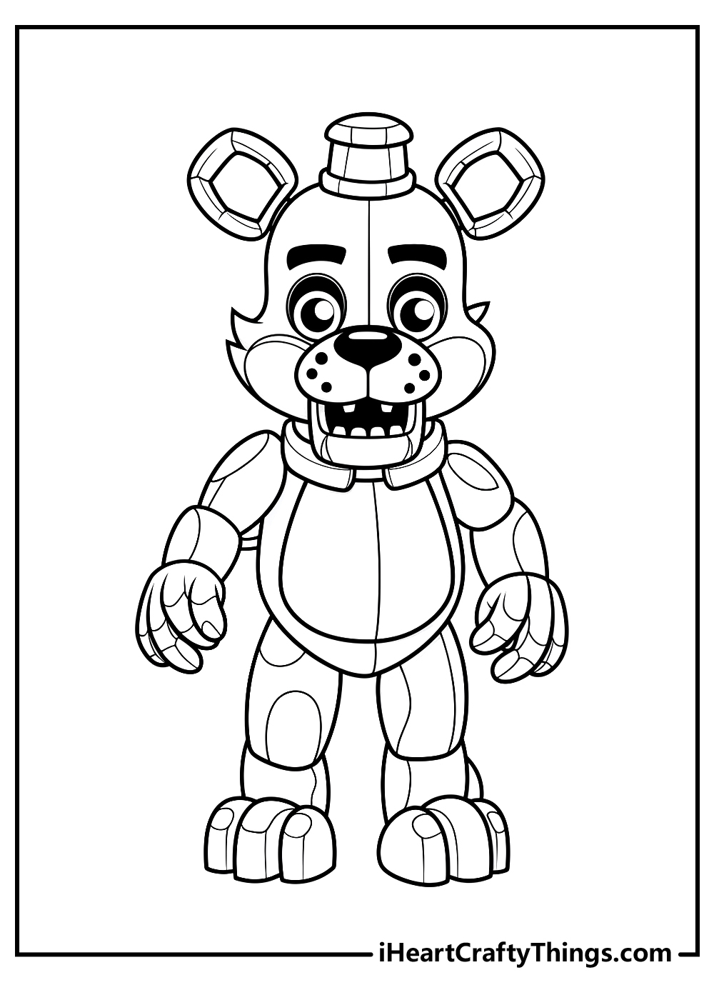 20 Freddy Fazbear Coloring Page CandyHeather