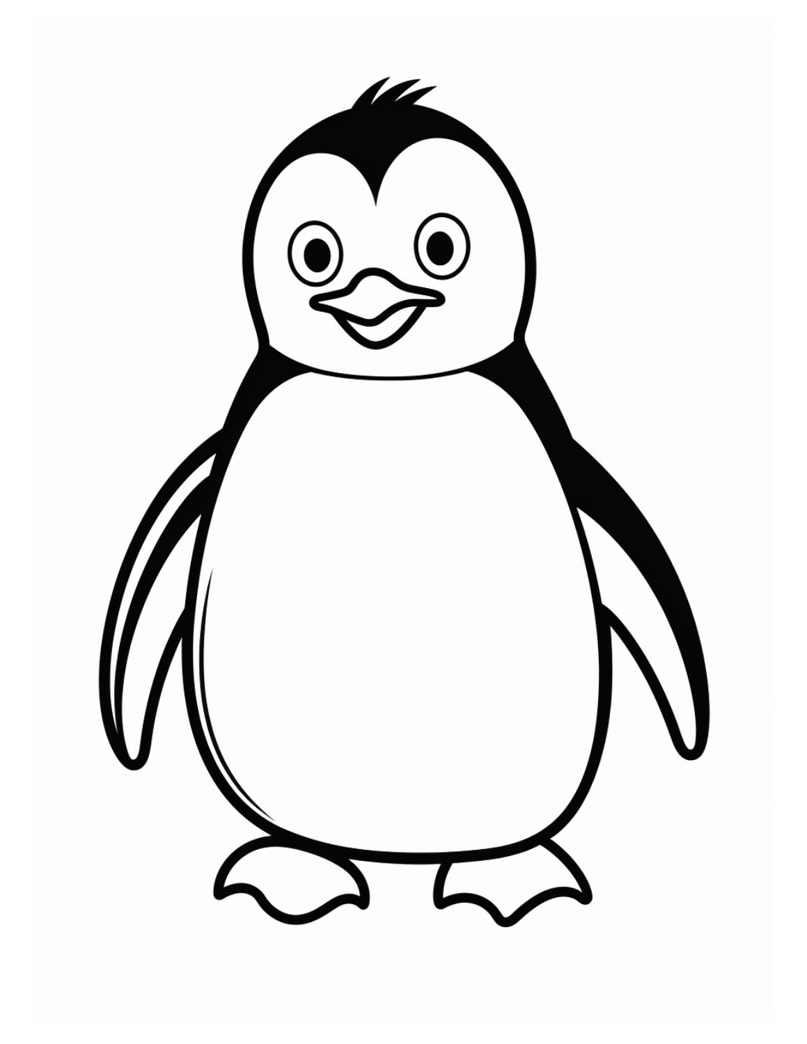 Penguin Coloring Page