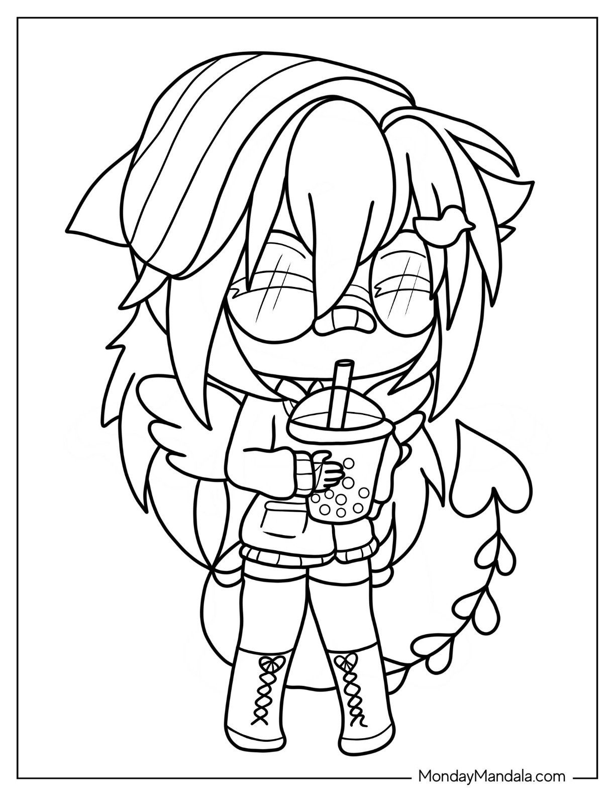 Gacha Coloring Pages