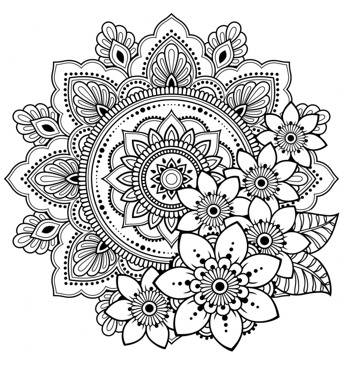 20 Henna Coloring Pages Printable