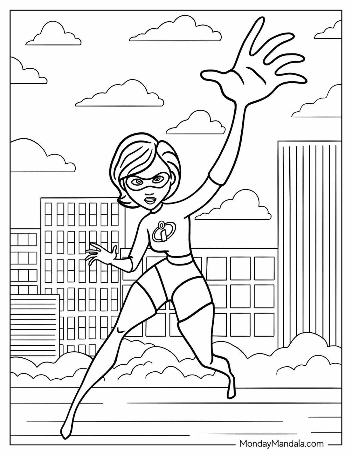 20 Incredibles Coloring Pages Free PDF Printables