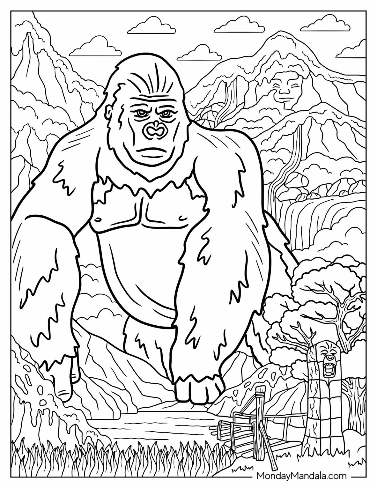 King Kong Coloring Pages