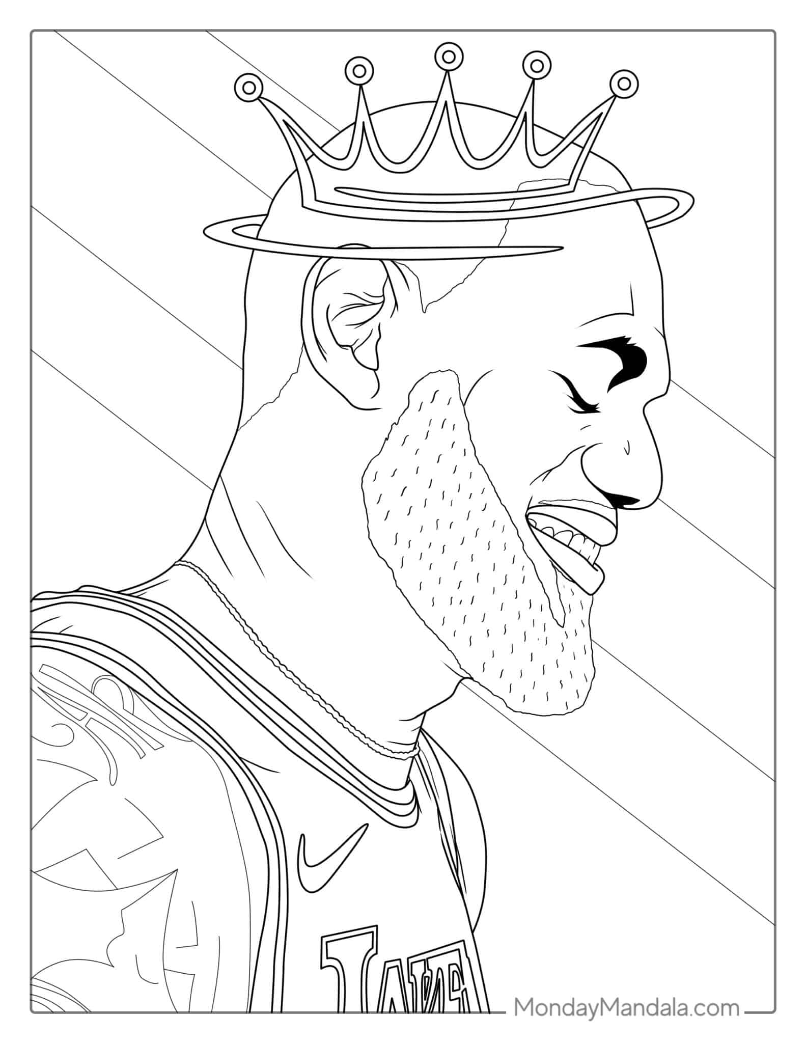 20 LeBron James Coloring Pages Free PDF Printables