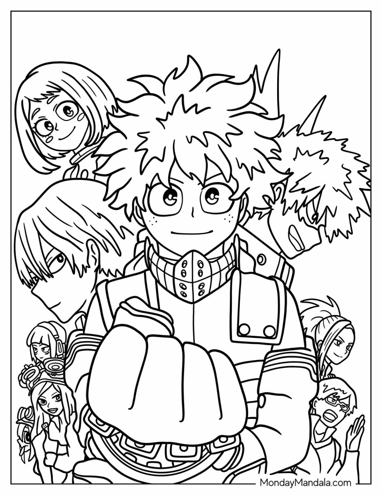 20 My Hero Academia Coloring Pages Free PDF Printables