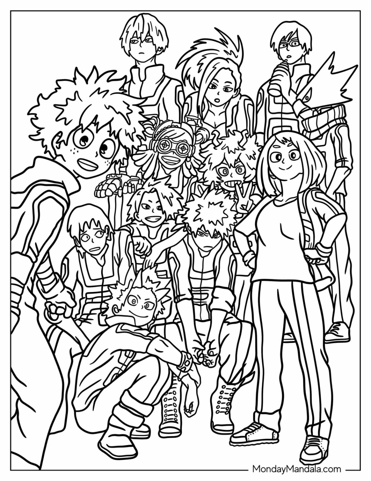 20 My Hero Academia Coloring Pages Free PDF Printables