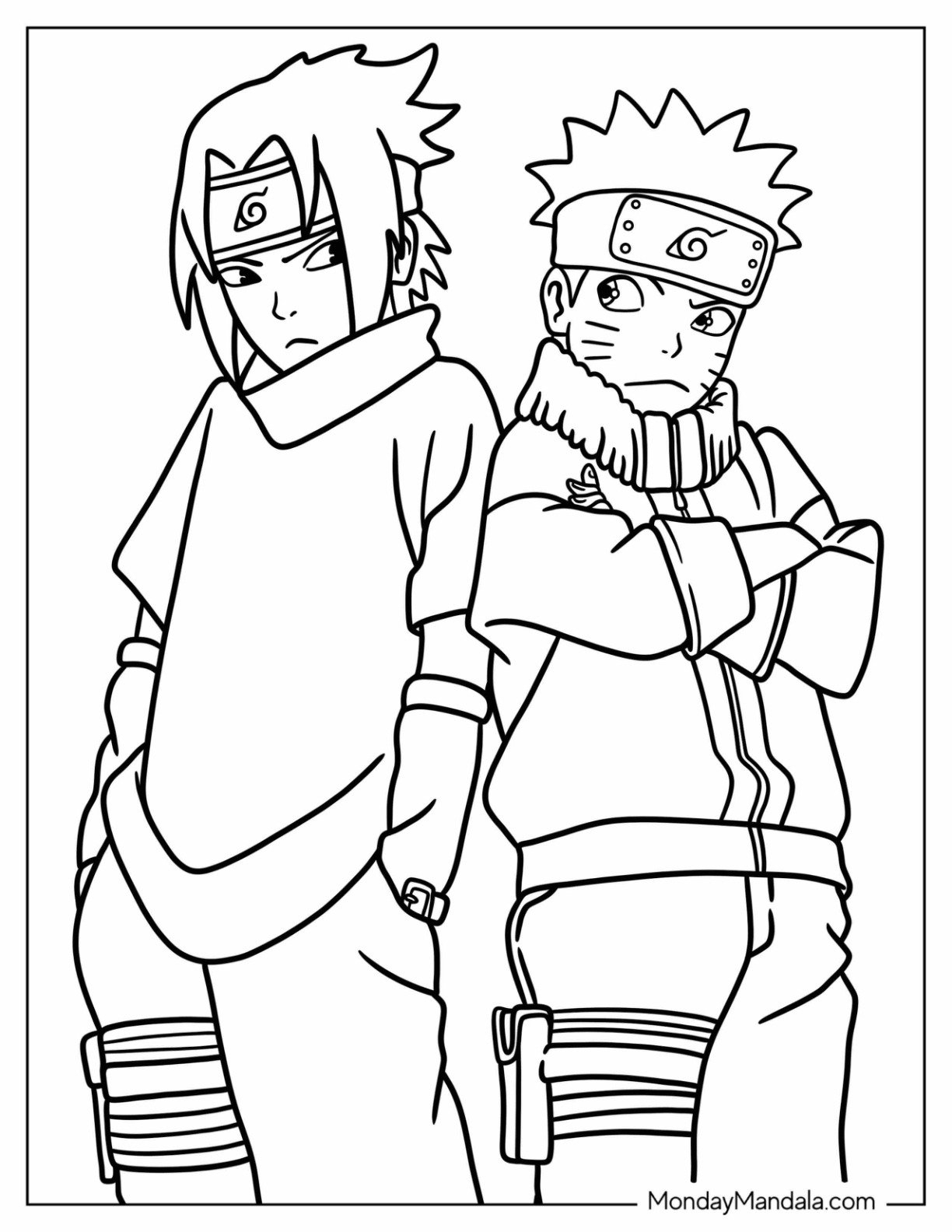 20 Sasuke Coloring Pages Free PDF Printables