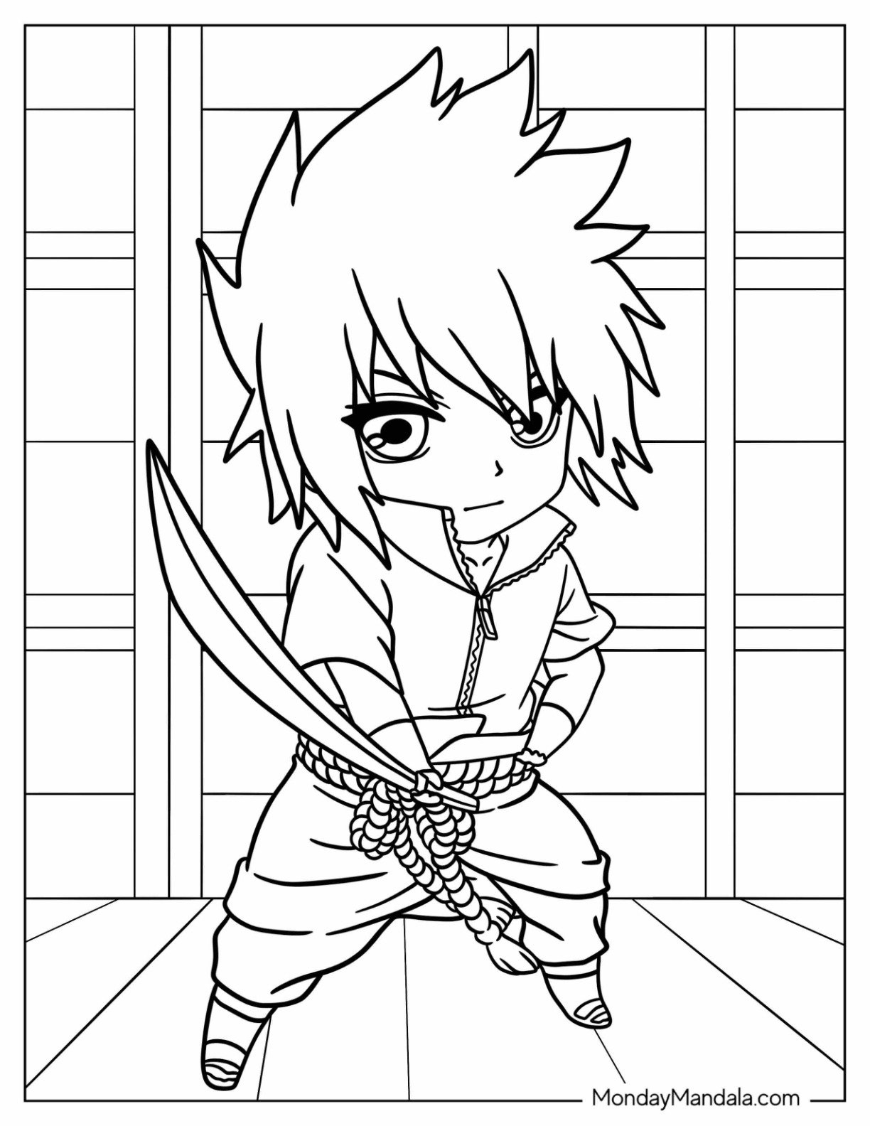 20 Sasuke Coloring Pages Free PDF Printables