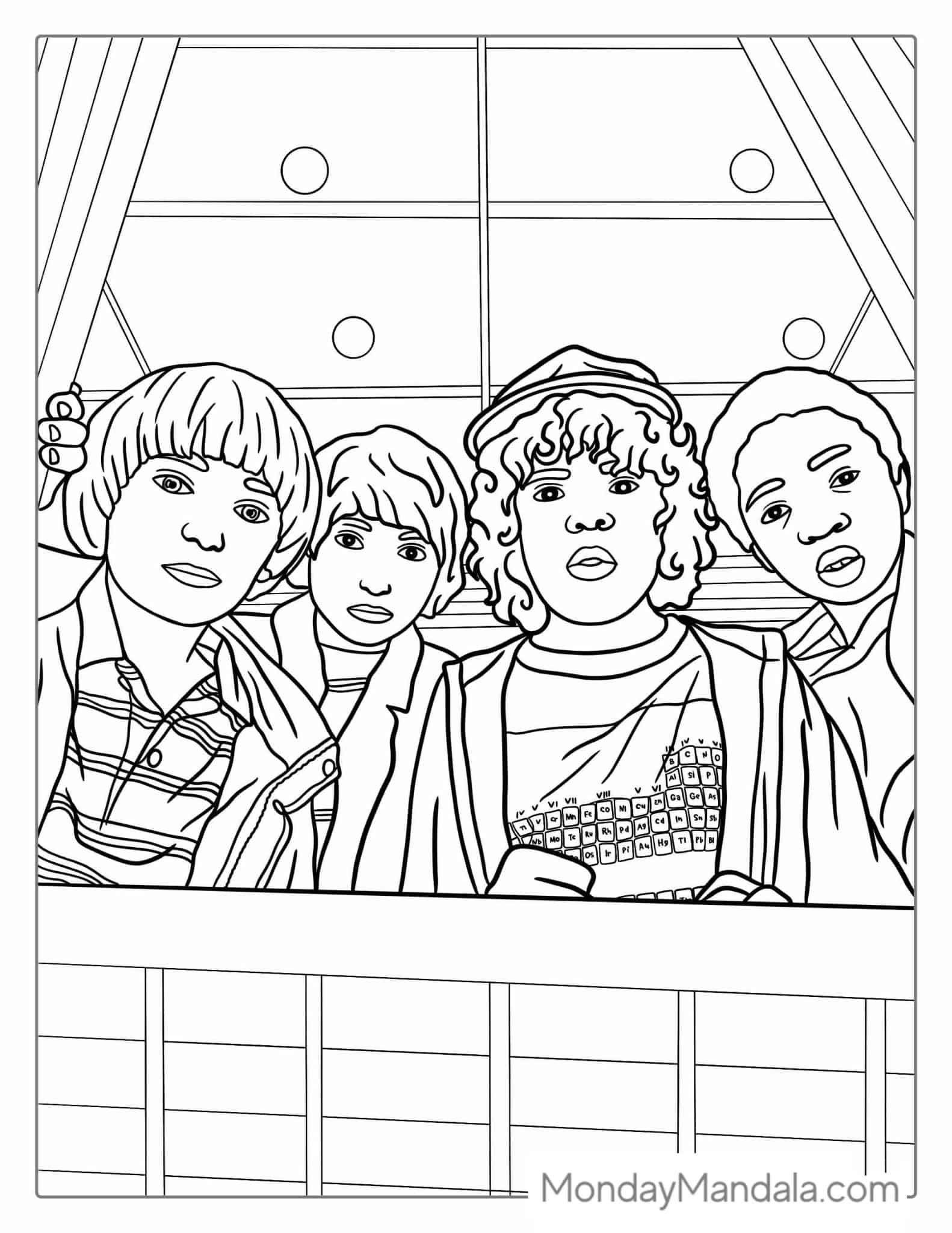 20 Stranger Things Coloring Pages Free PDF Printables