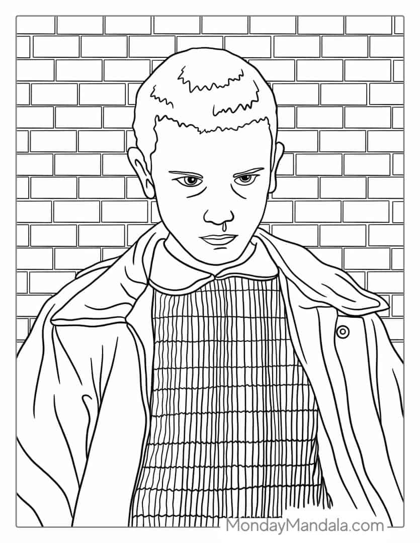 20 Stranger Things Coloring Pages Free PDF Printables