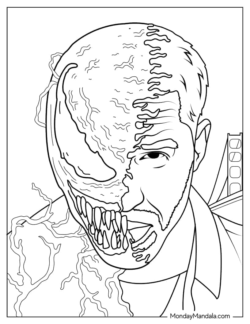 Free Printable Venom Coloring Pages