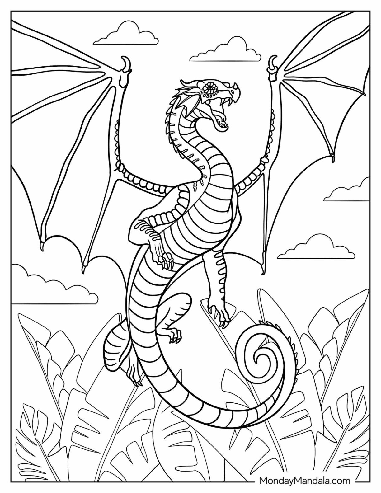 Wings Of Fire Coloring Page