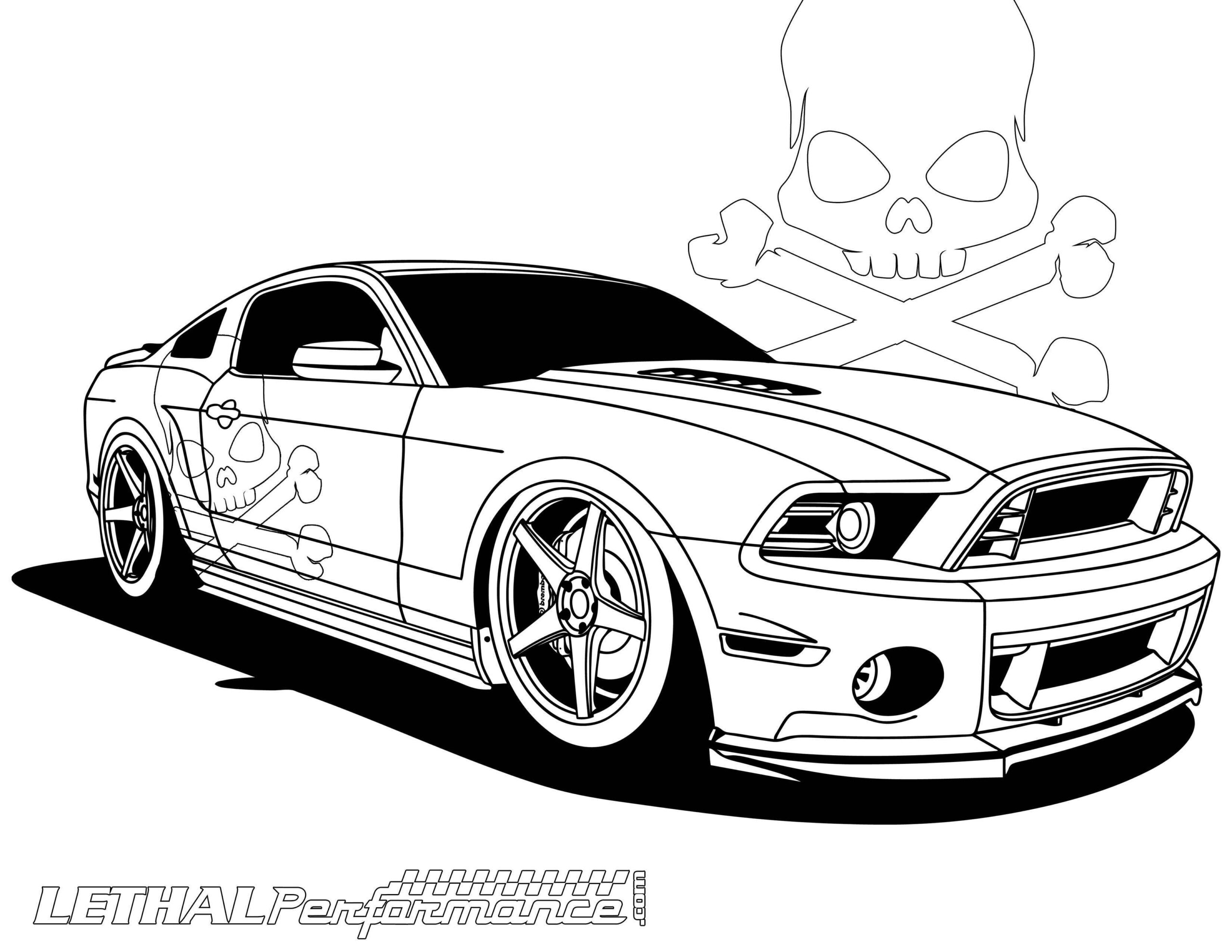 2022 Ford Mustang Coloring Pages