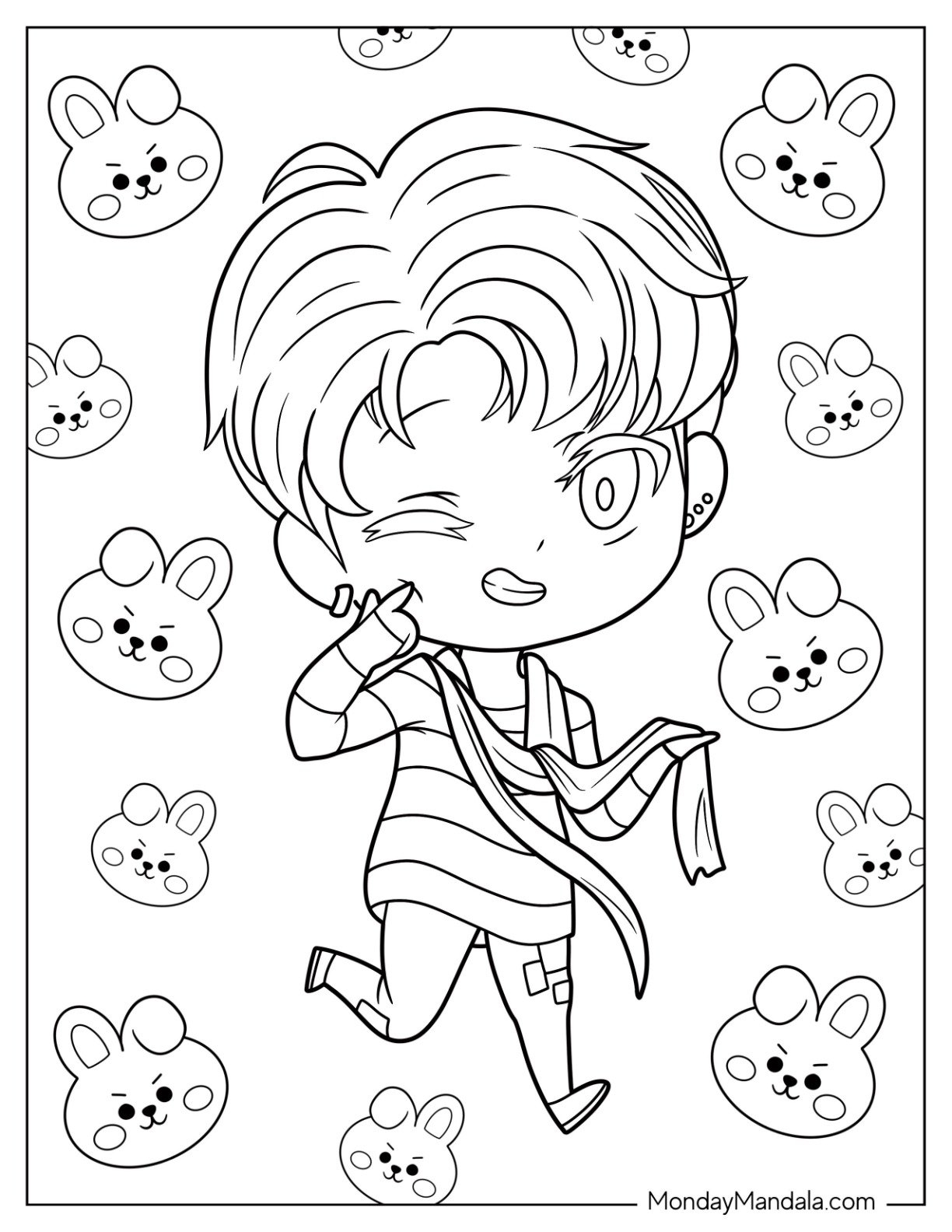 22 BTS Coloring Pages Free PDF Printables