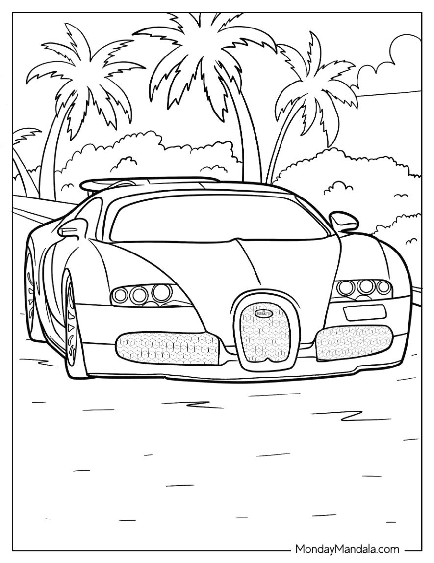 Bugatti Coloring Pages