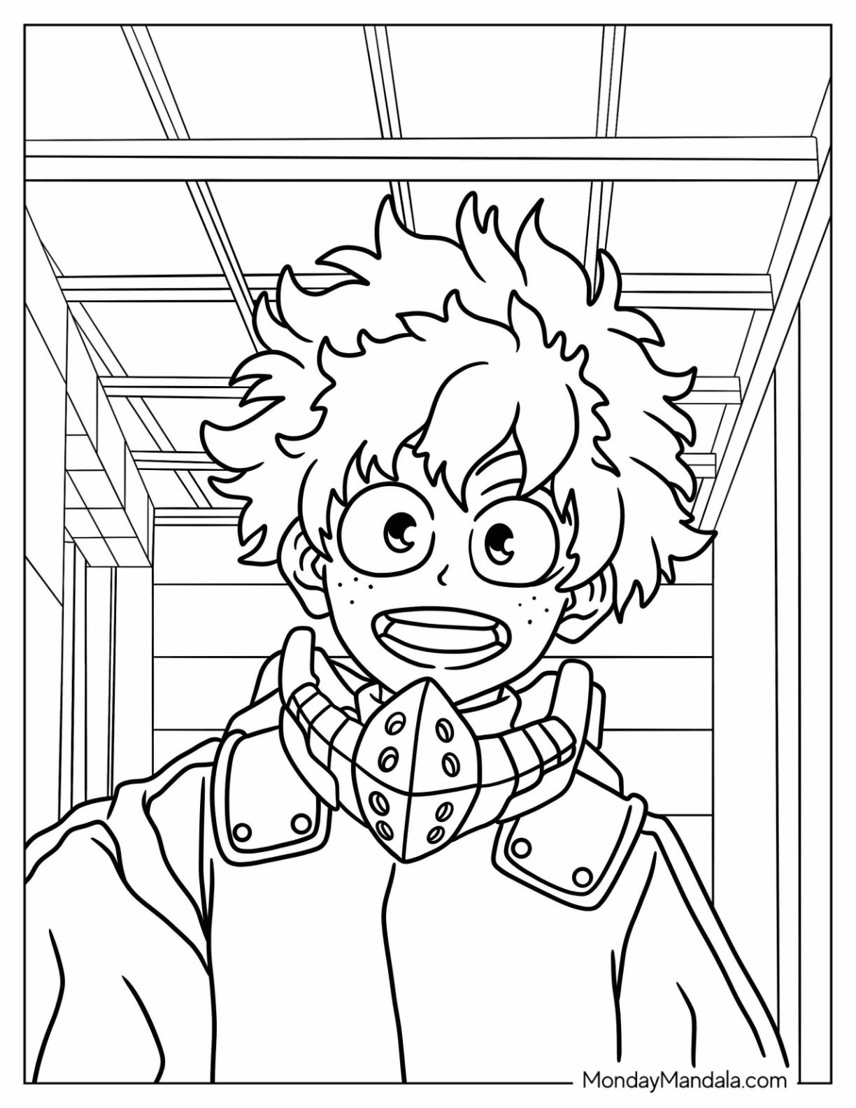 Deku Coloring Pages
