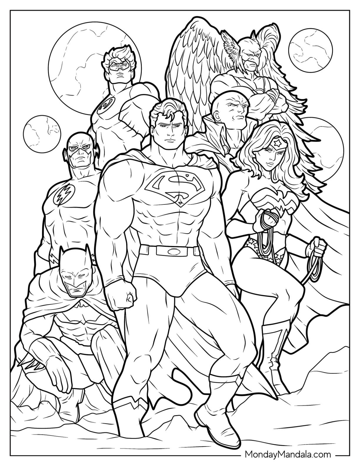 22 Justice League Coloring Pages Free PDF Printables