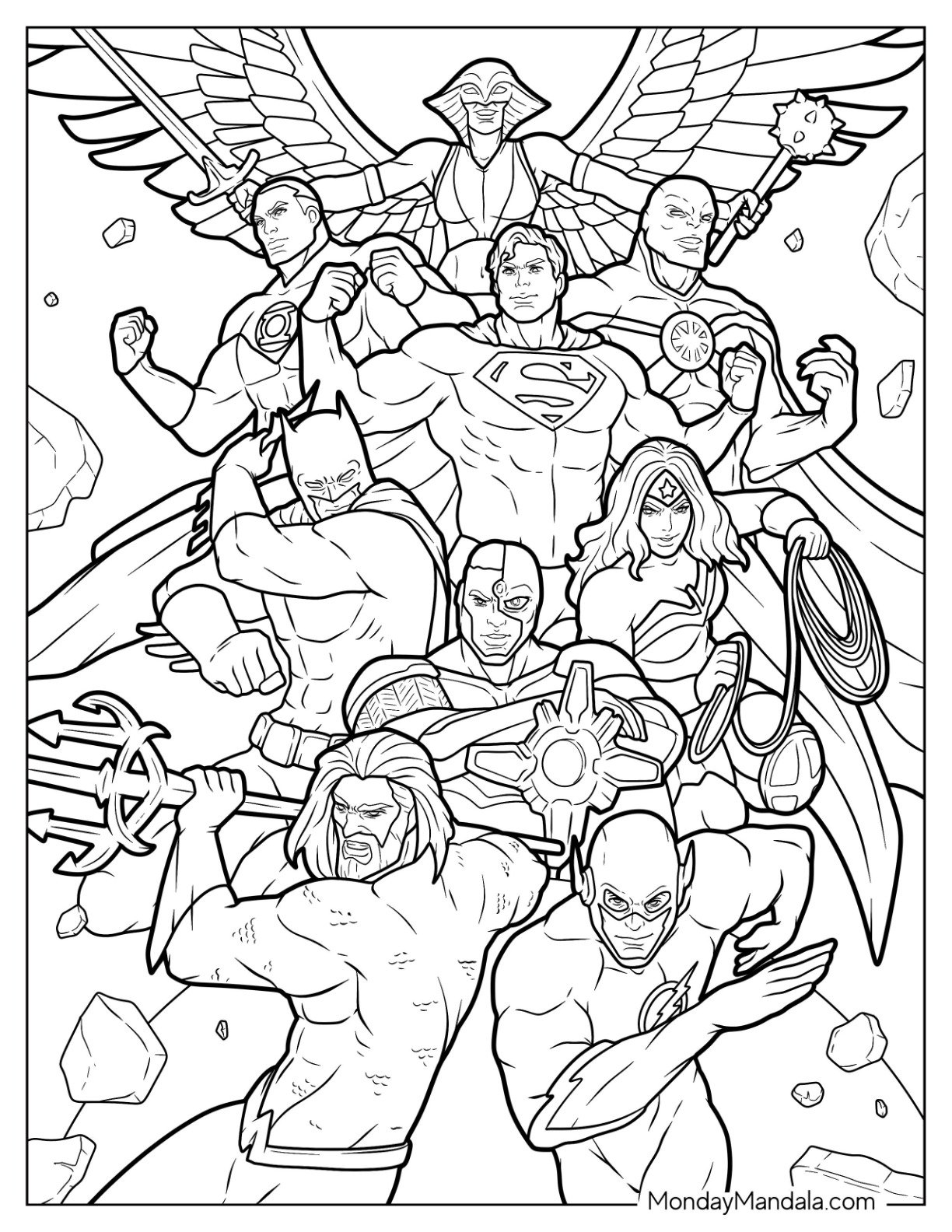 Justice League Coloring Pages