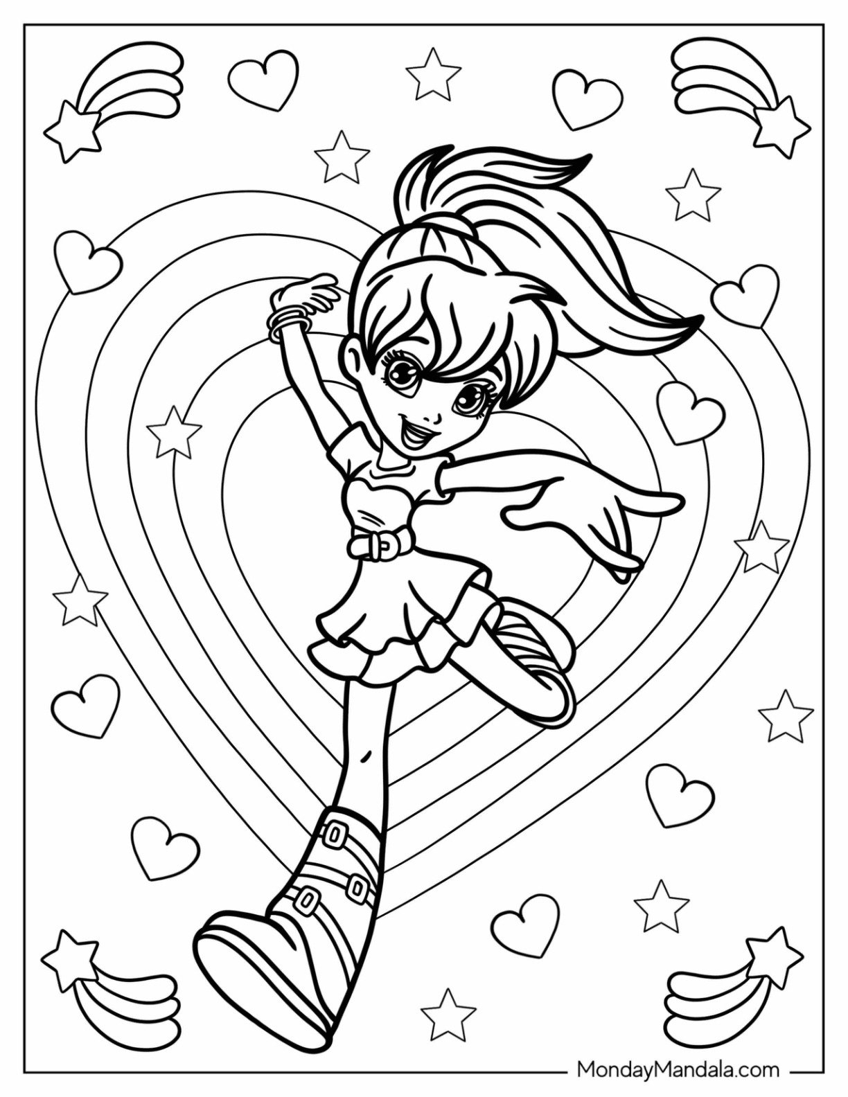 22 Polly Pocket Coloring Pages Free PDF Printables