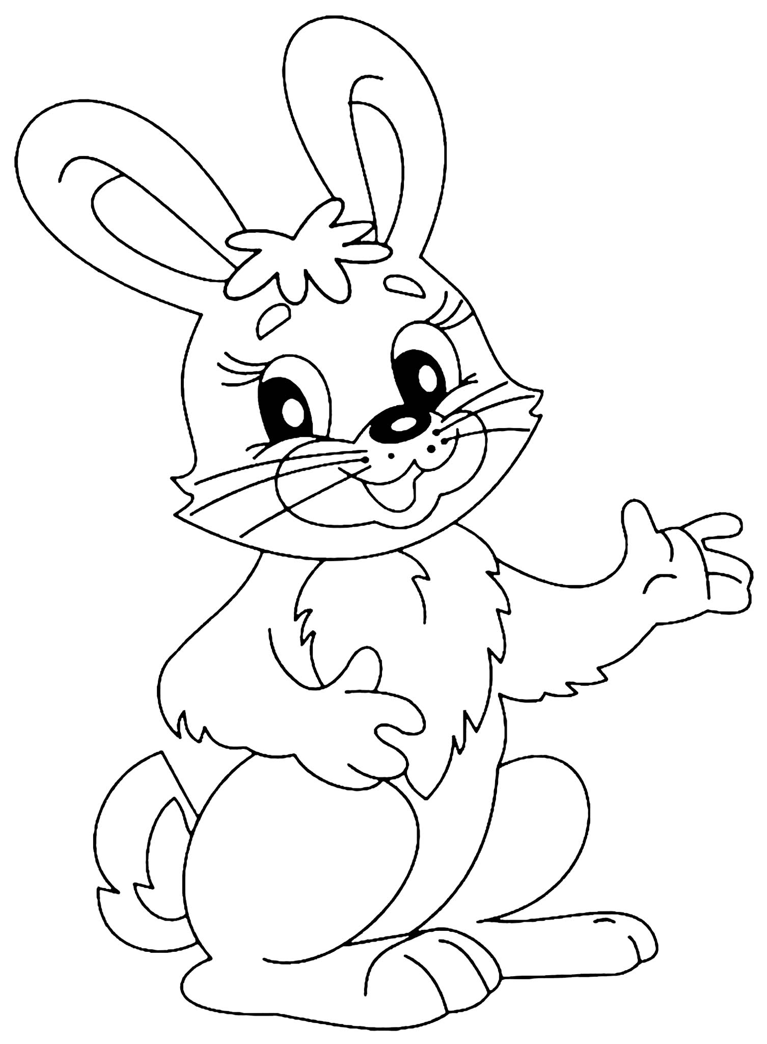 22 Rabbit Pictures For Colouring Free Coloring Pages