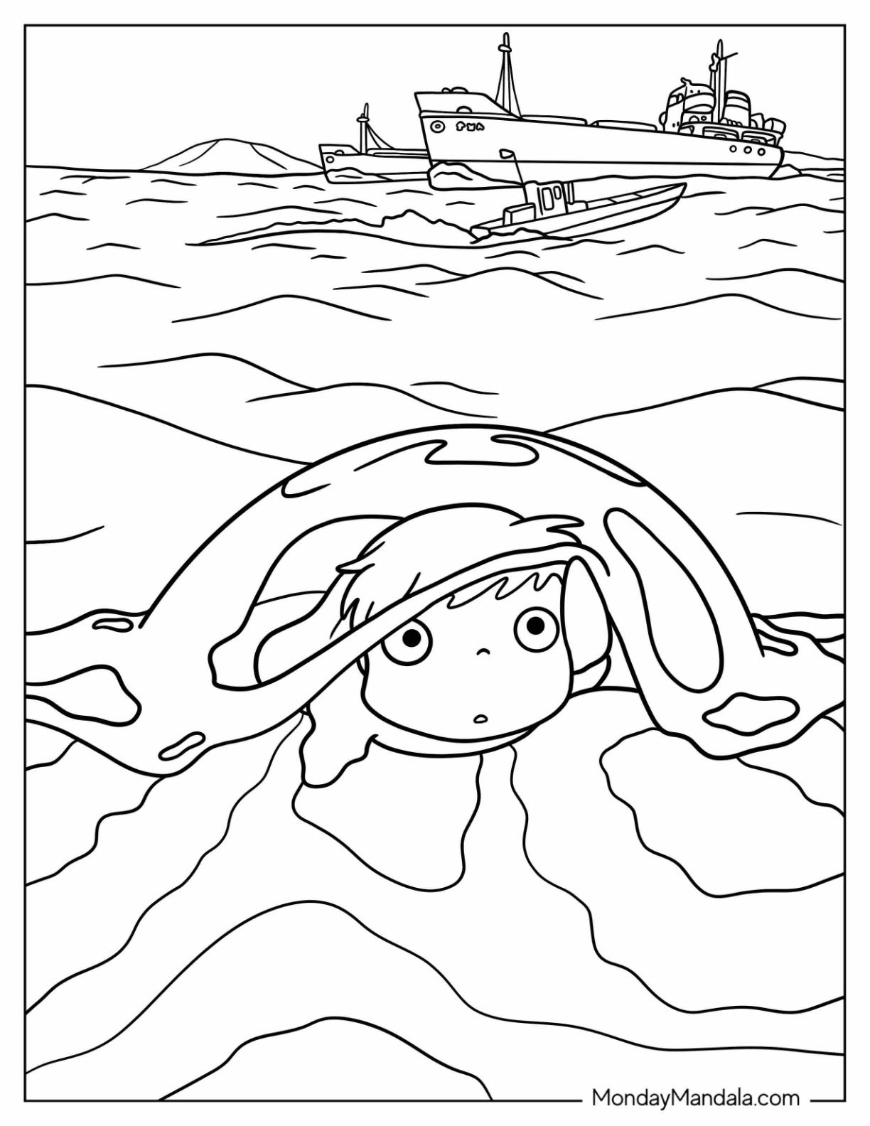 Studio Ghibli Coloring Pages