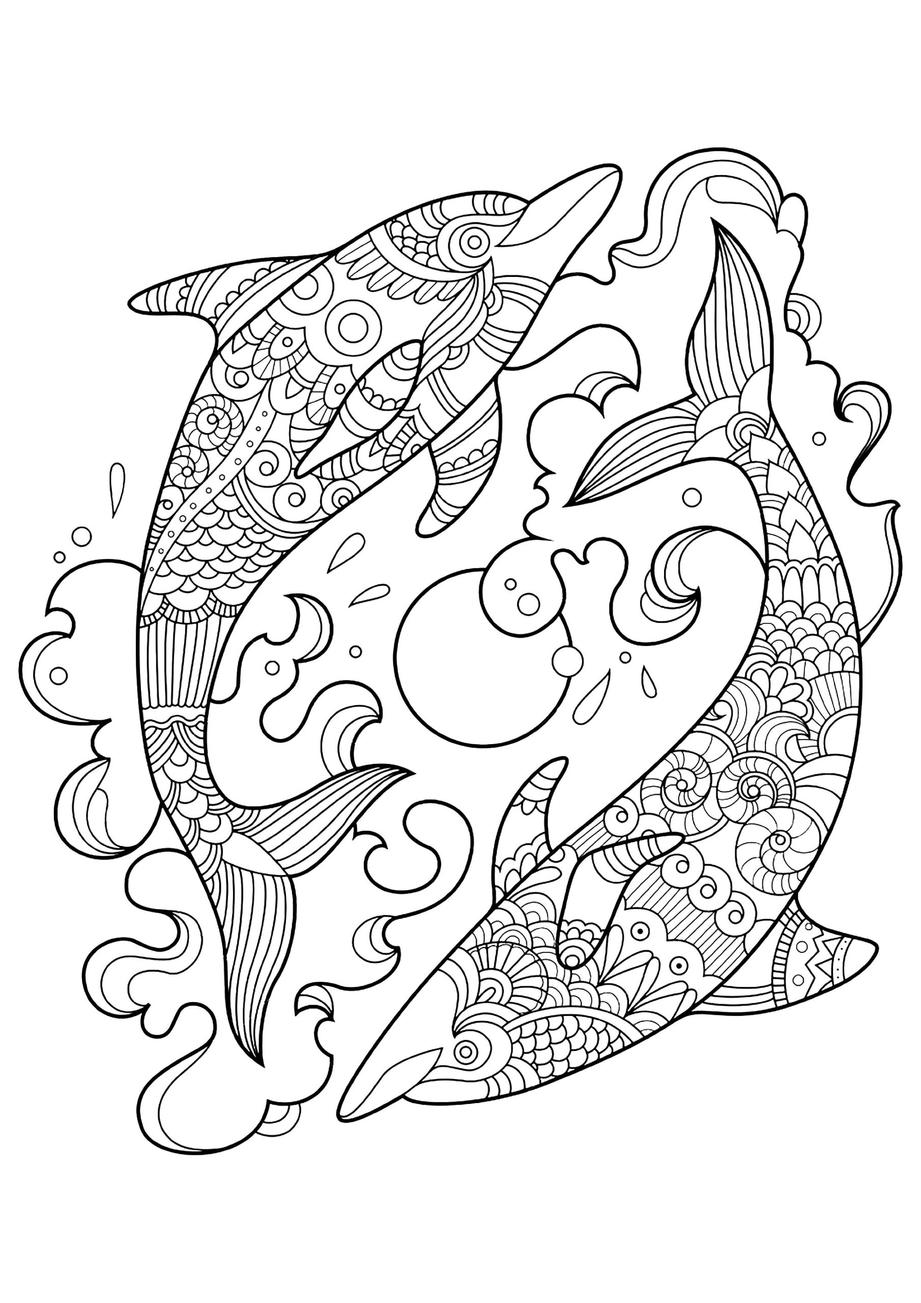 23 Ideas For Dolphin Coloring Pages For Adults Home Family Style And Art Ideas