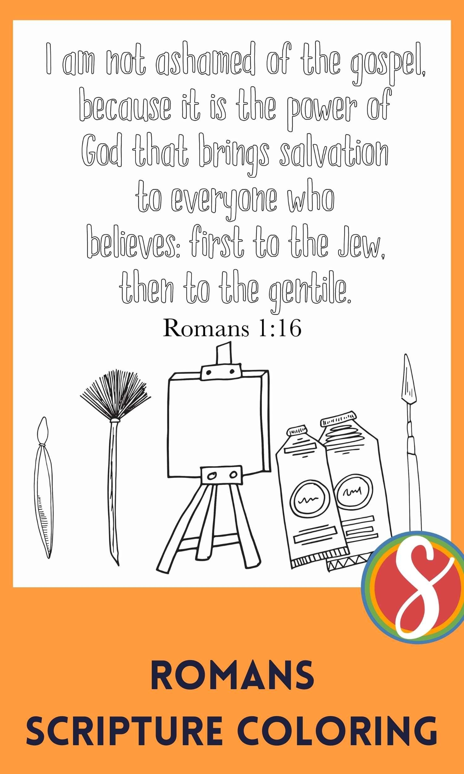 Romans 6:23 Coloring Page
