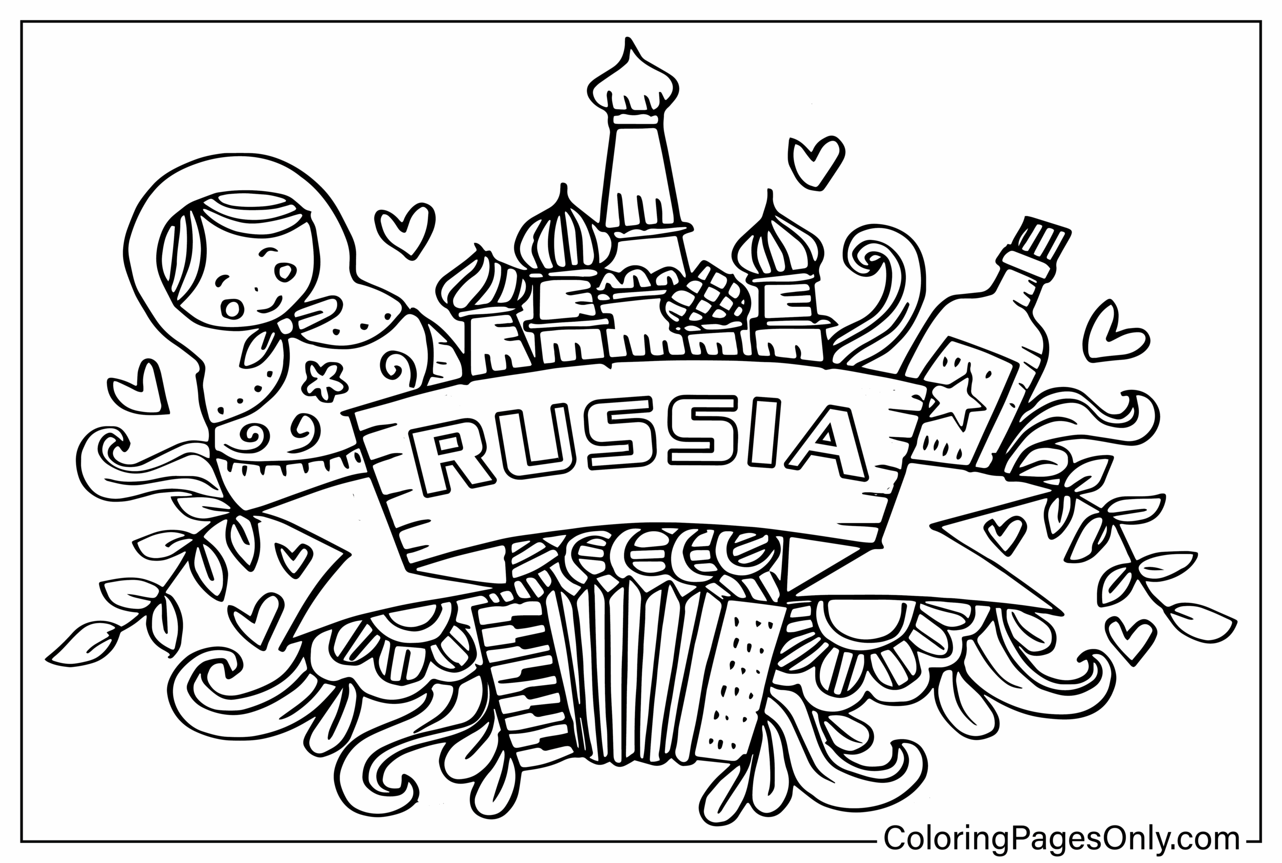 Russia Coloring Pages